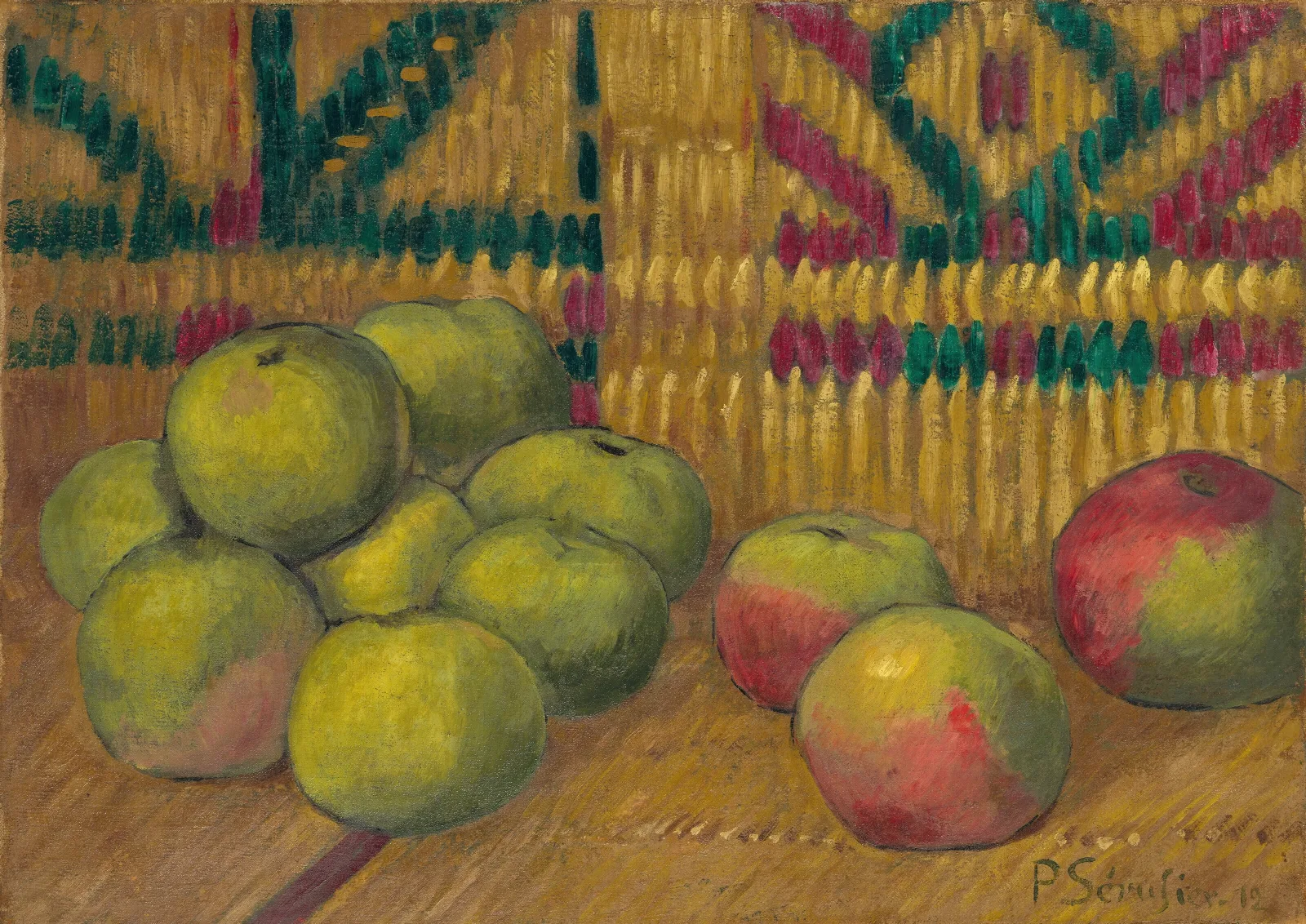 Pommes Fond Vert Wall Art by Paul Sérusier - Canvas Print
