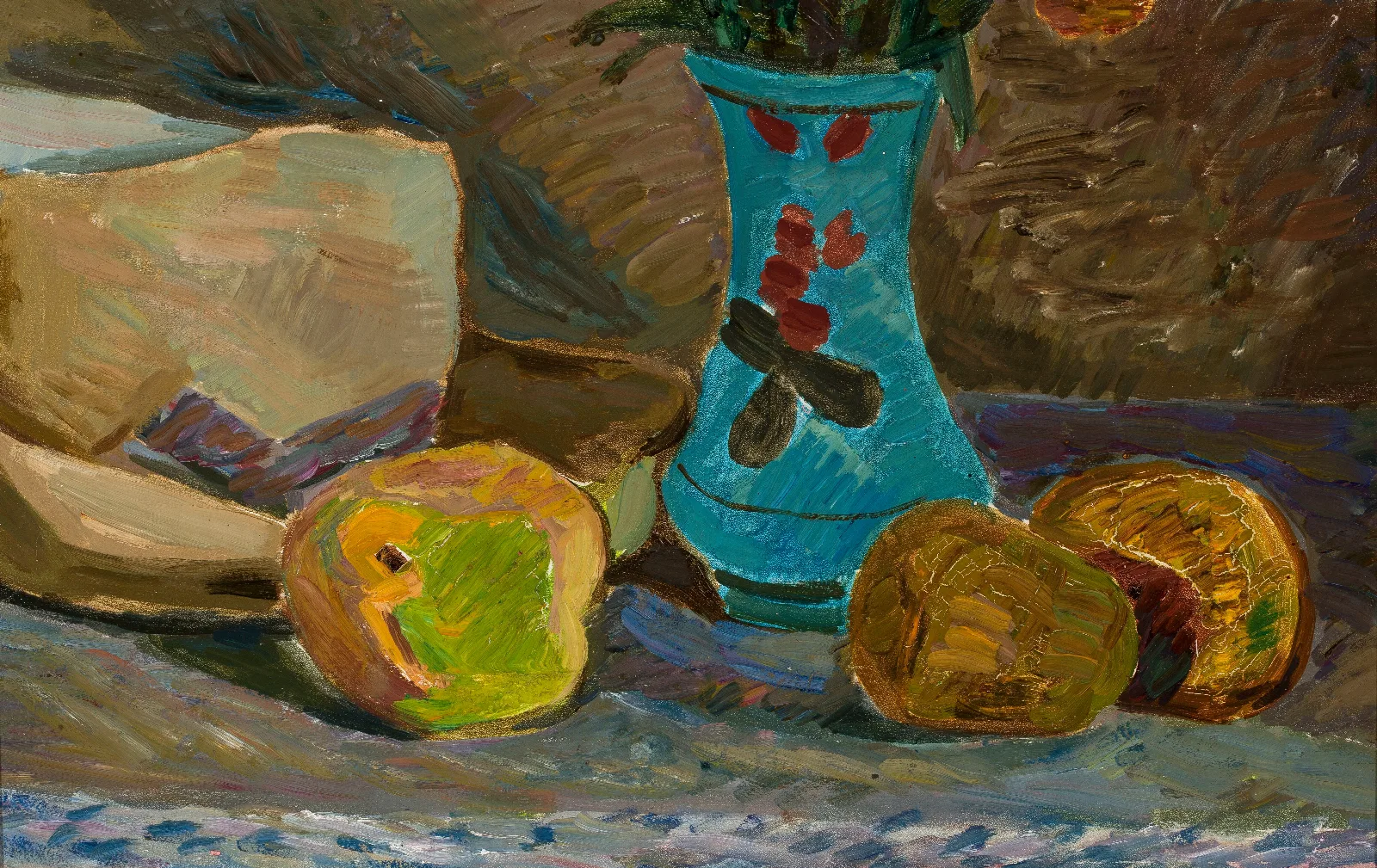 Blue Flower Vase Wall Art by Zygmunt Waliszewski - Canvas Print