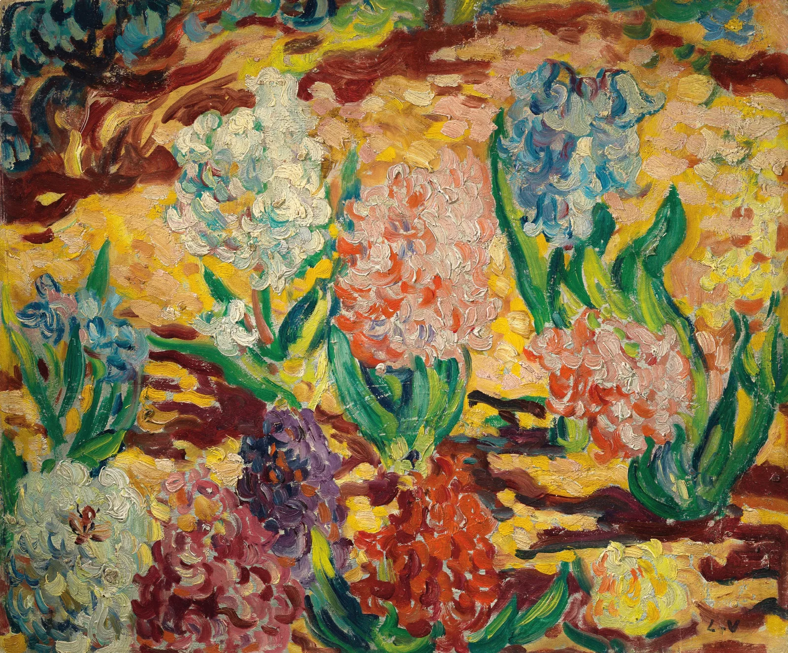 Les Jacinthes Wall Art by Louis Valtat - Canvas Print