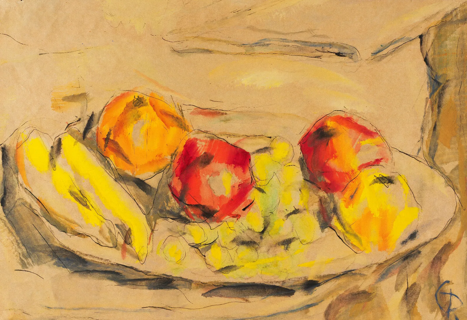 Fruchtschale Wall Art by Christian Rohlfs - Canvas Print