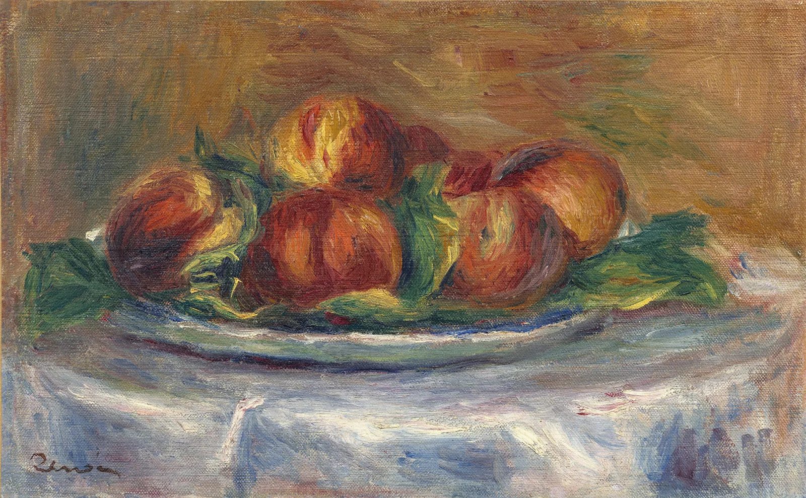 Peaches On A Plate Wall Art by Pierre-Auguste Renoir - Canvas Print