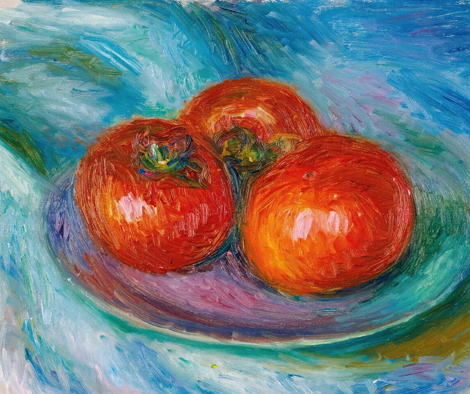 Three Tomatoes Wall Art by William James Glackens - Canvas Print