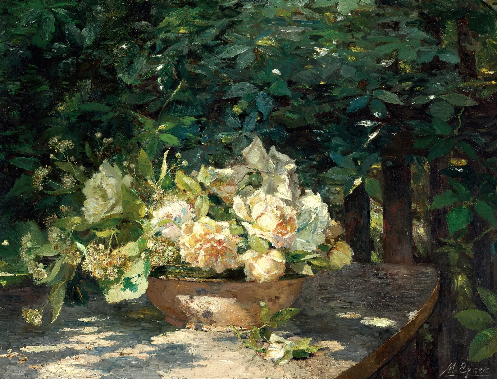 In Der Laube Wall Art by Marie Egner - Canvas Print