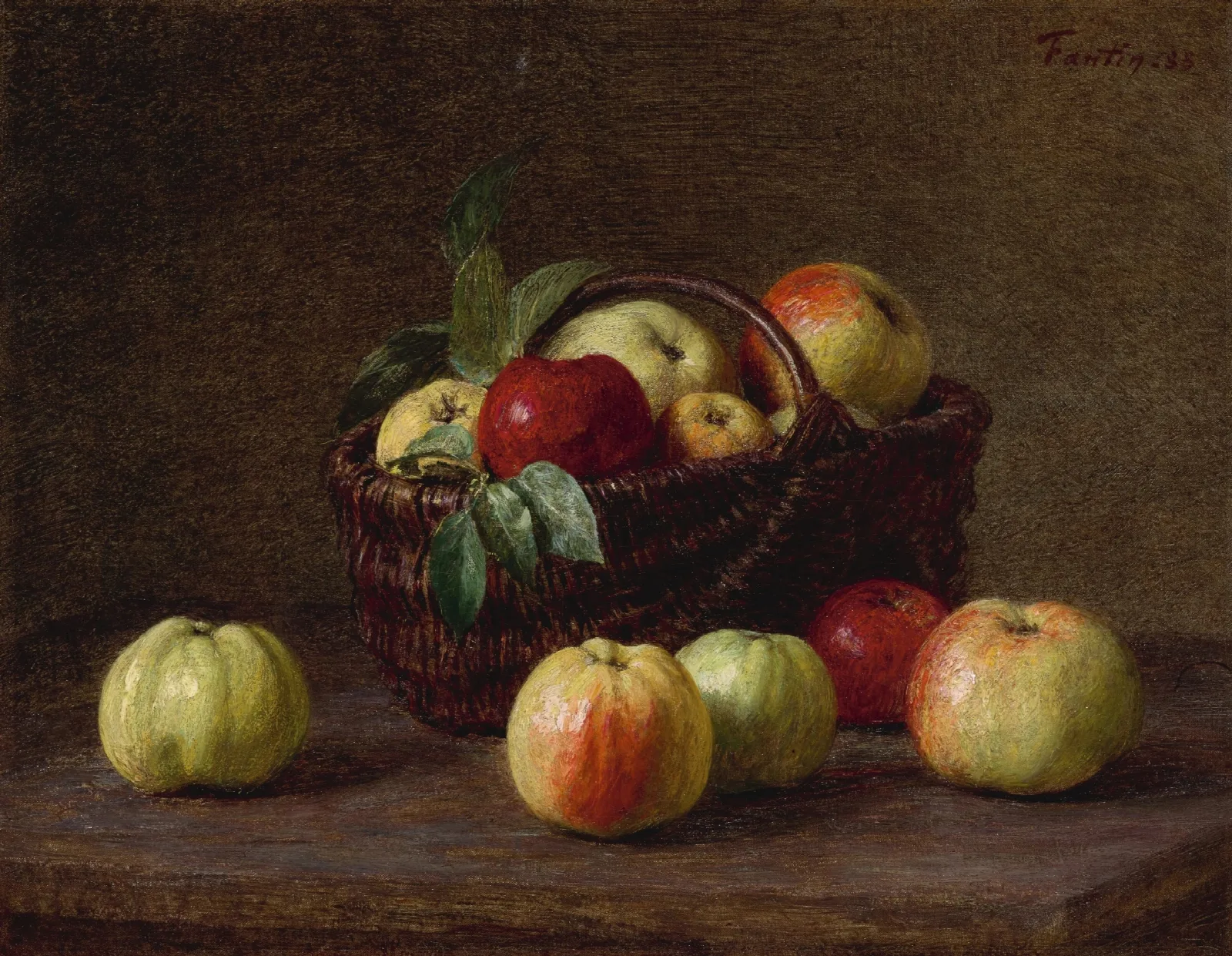 Pommes Wall Art by Henri Fantin-Latour - Canvas Print