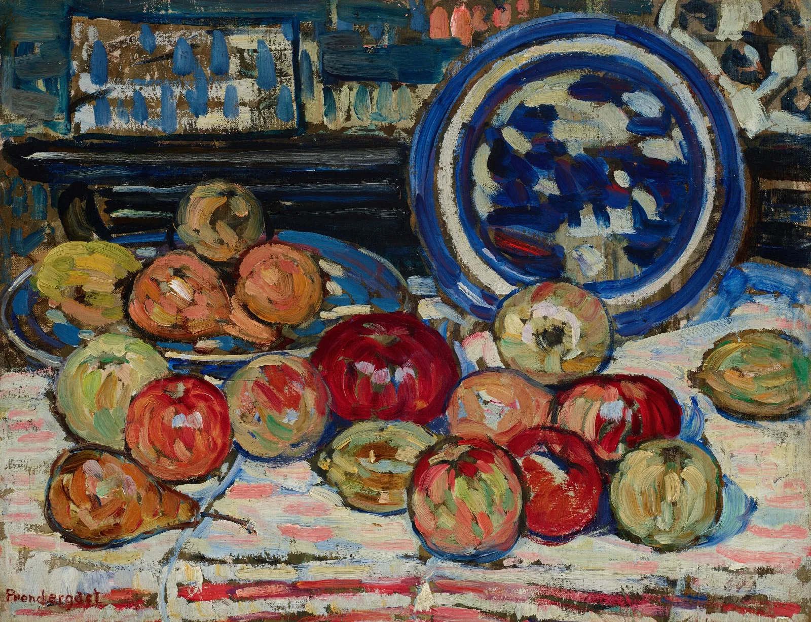 Still Life With Apples 20 Wall Art by Maurice Prendergast - Canvas Print