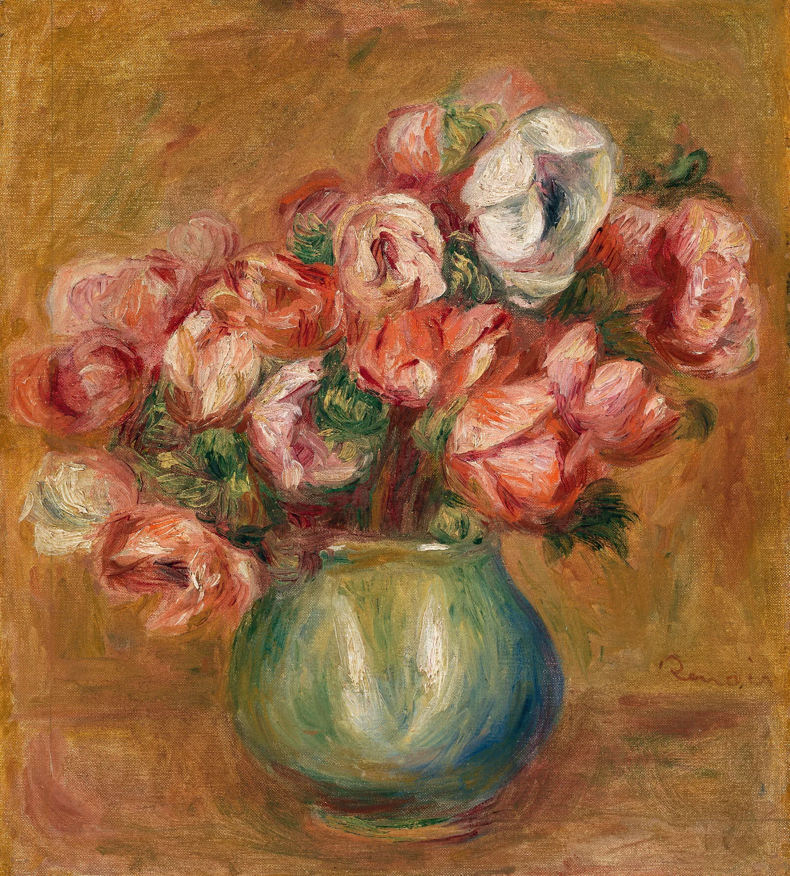 Anemones Anemones Wall Art by Pierre-Auguste Renoir - Canvas Print