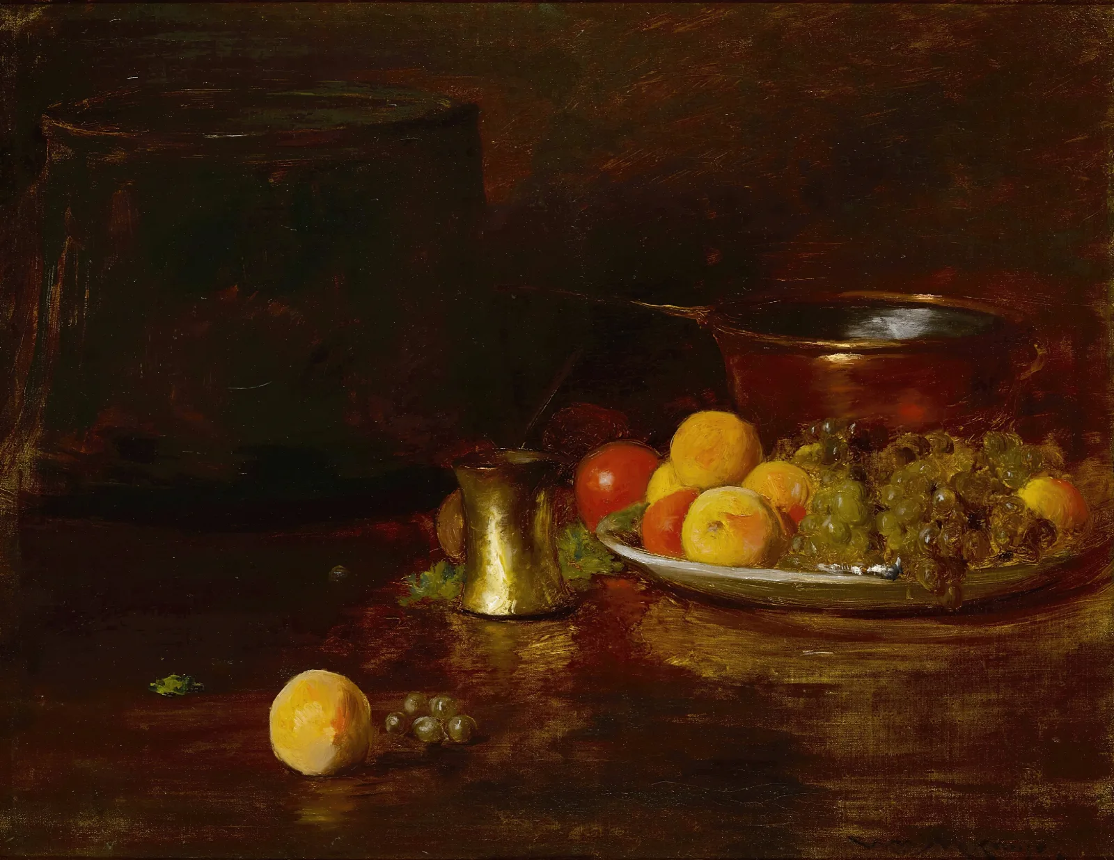 Still Life Fruit 2 Wall Art by William Merritt Chase - Canvas Print
