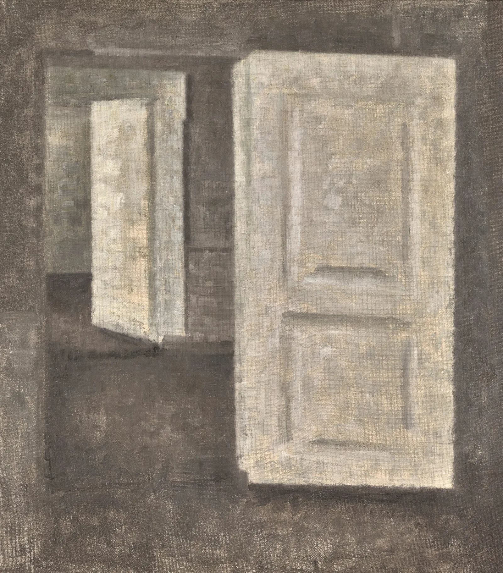 White Doors Strandgade 25 Wall Art by Vilhelm Hammershøi - Canvas Print