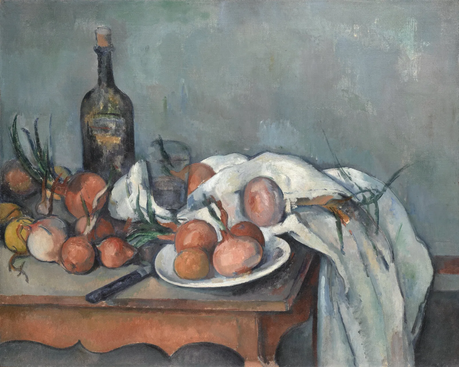 Still Life With Onions Wall Art by Paul Cézanne - Canvas Print