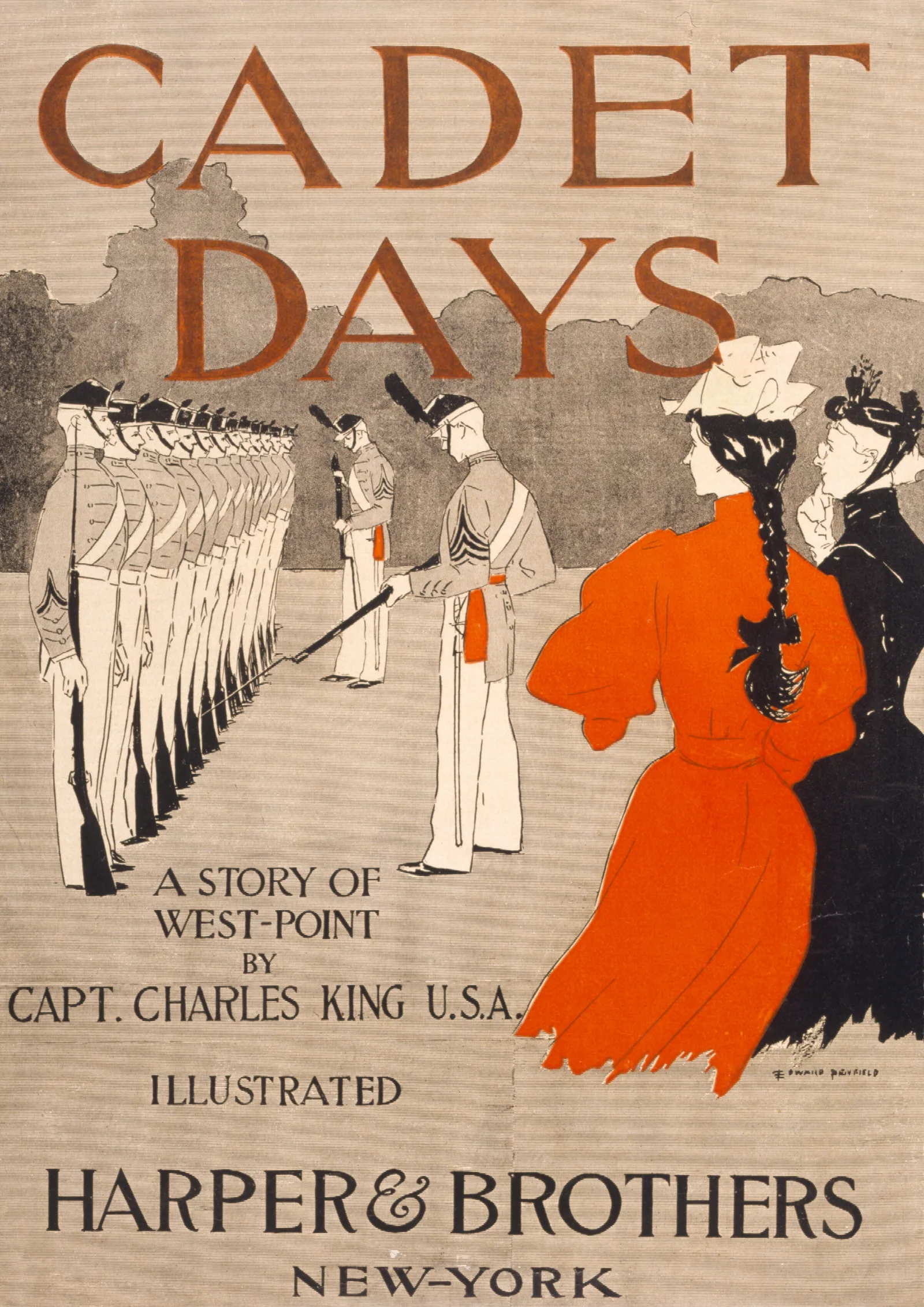 Cadet Days A Story Of West Point By Capt Charles King Wall Art by Edward Penfield - Canvas Print