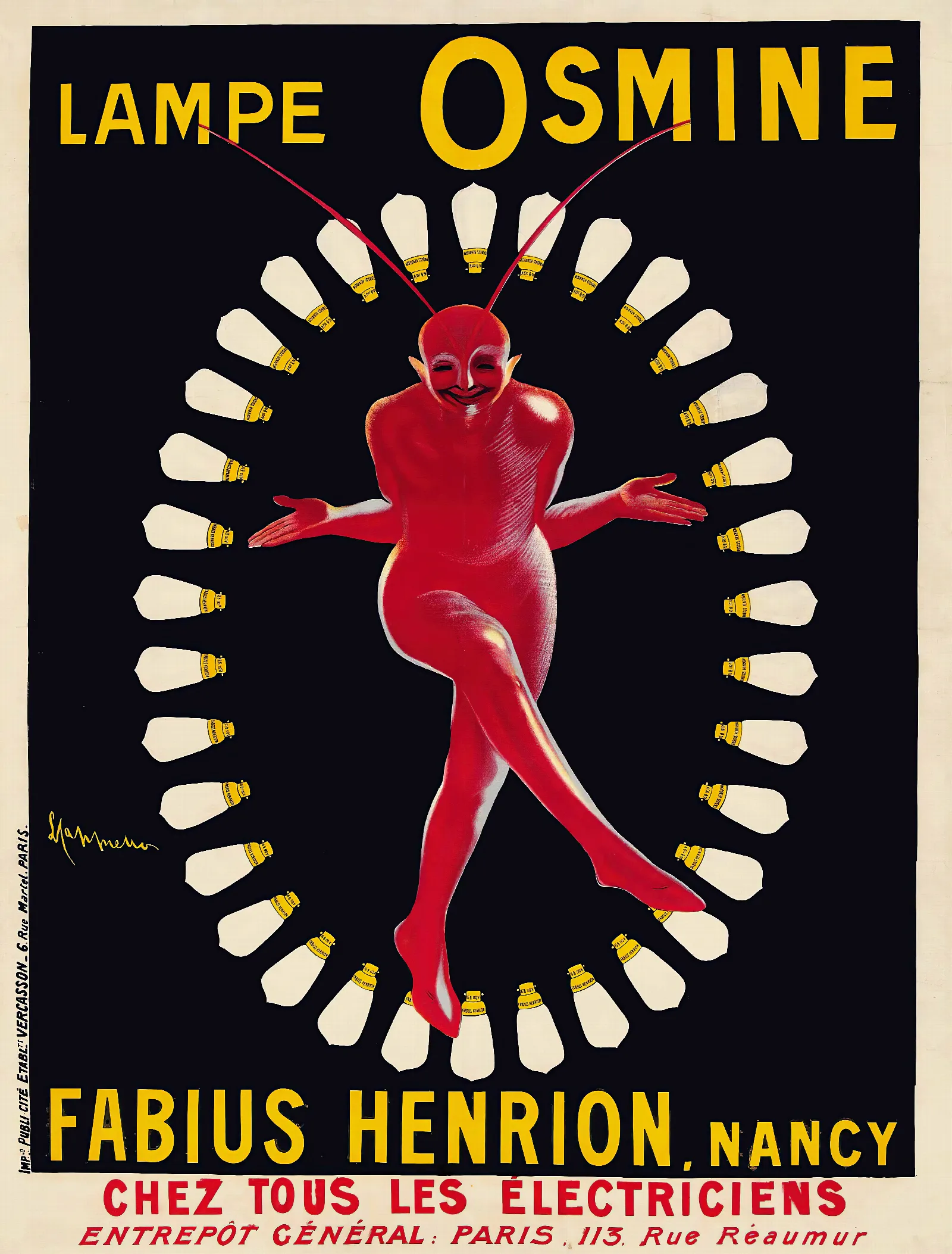 Lampe Osmine Wall Art by Leonetto Cappiello - Canvas Print