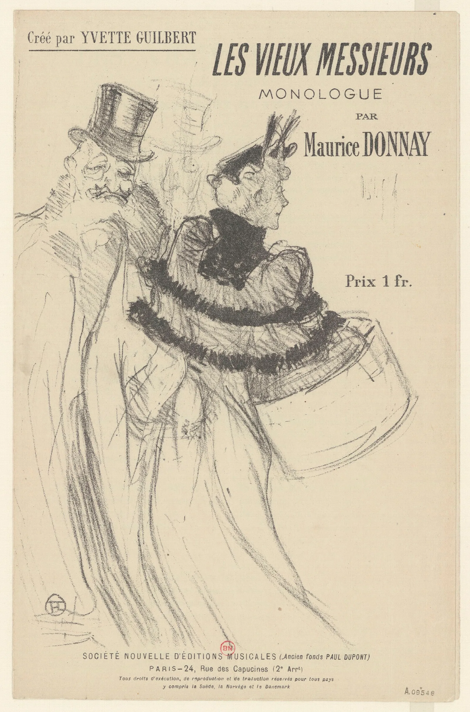 Les Vieux Messieurs Wall Art by Henri de Toulouse-Lautrec - Canvas Print