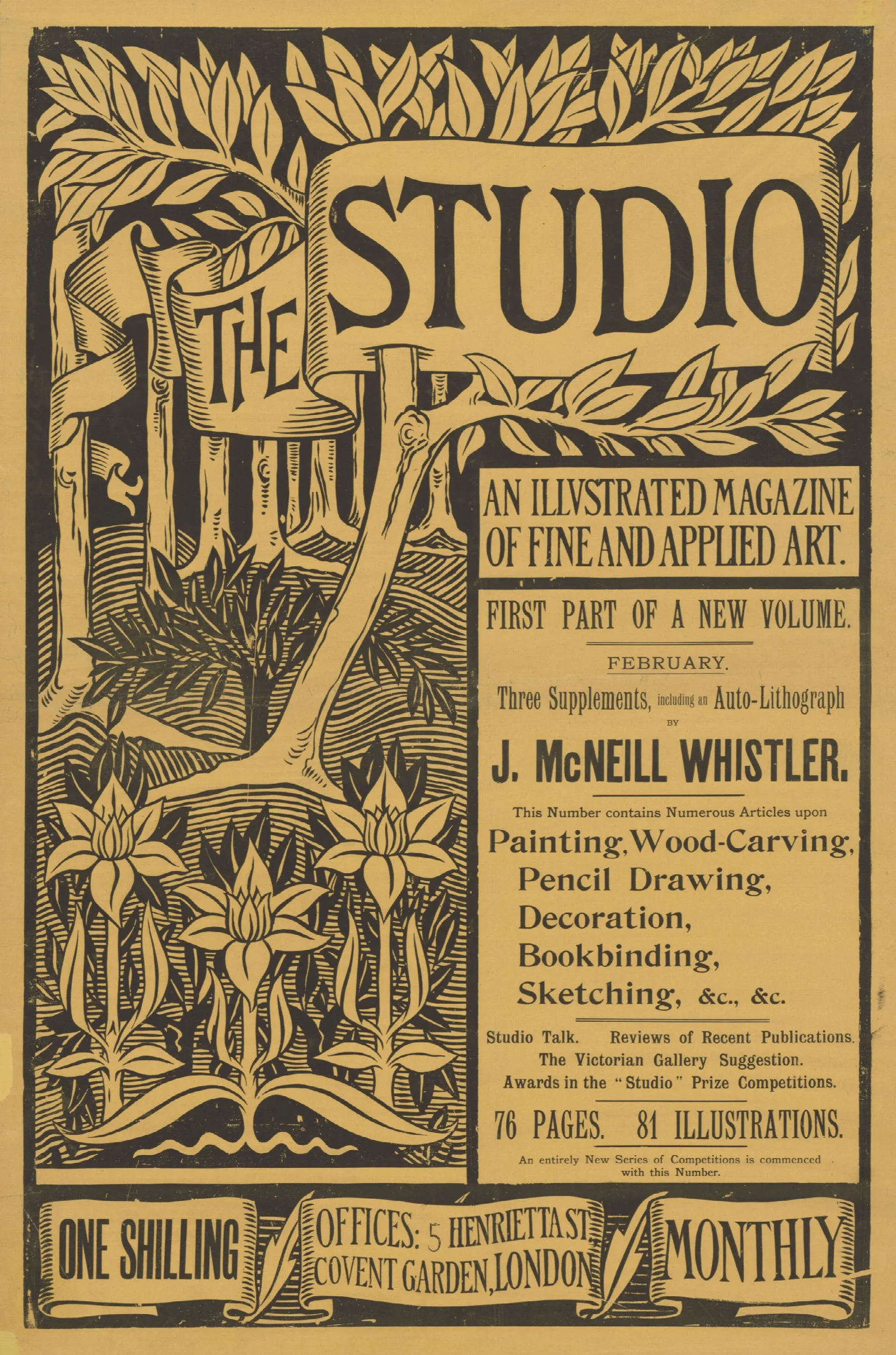 The Studio 10 Wall Art by Aubrey Vincent Beardsley - Canvas Print