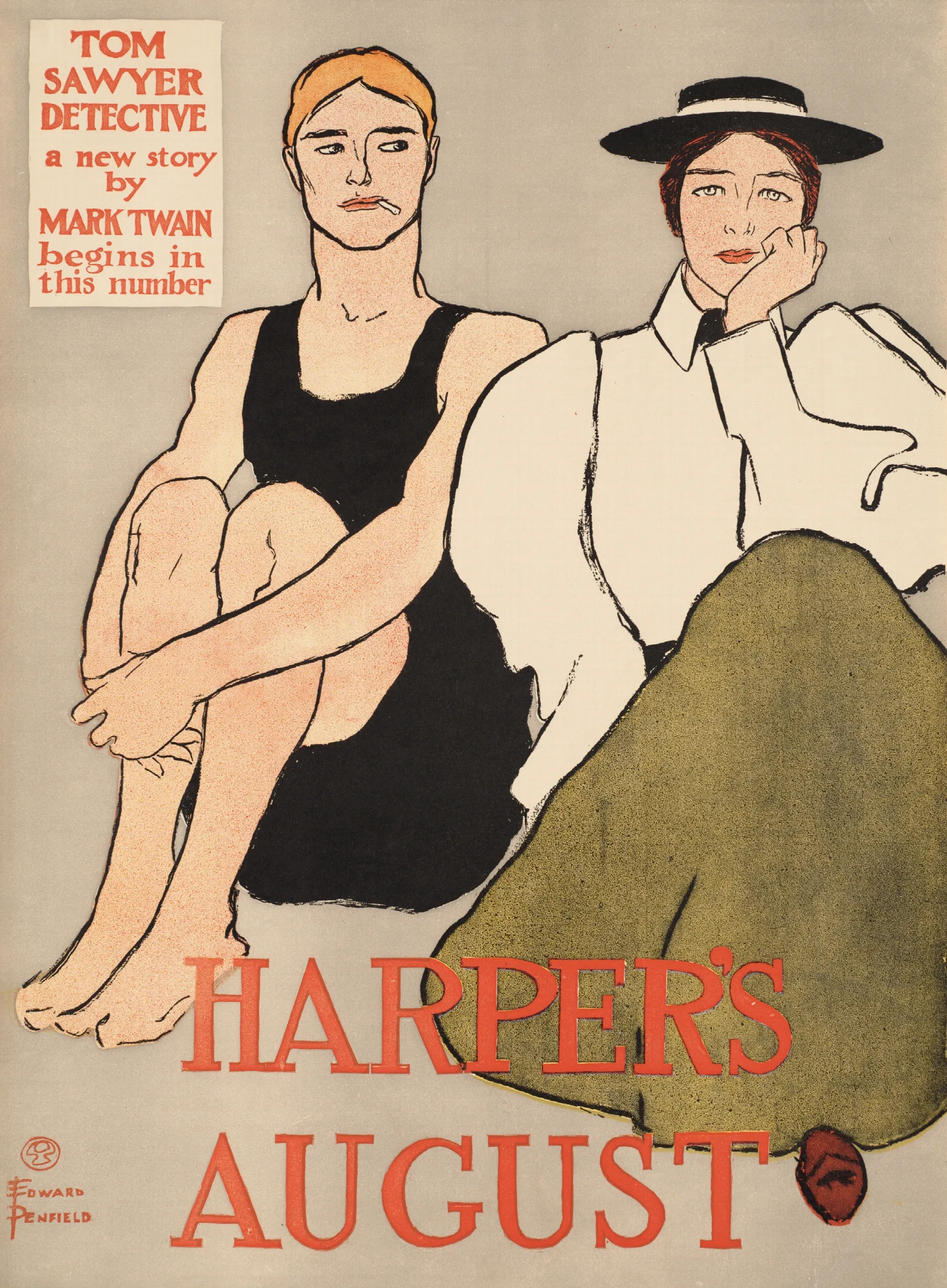 Harpers August 3 Wall Art by Edward Penfield - Canvas Print