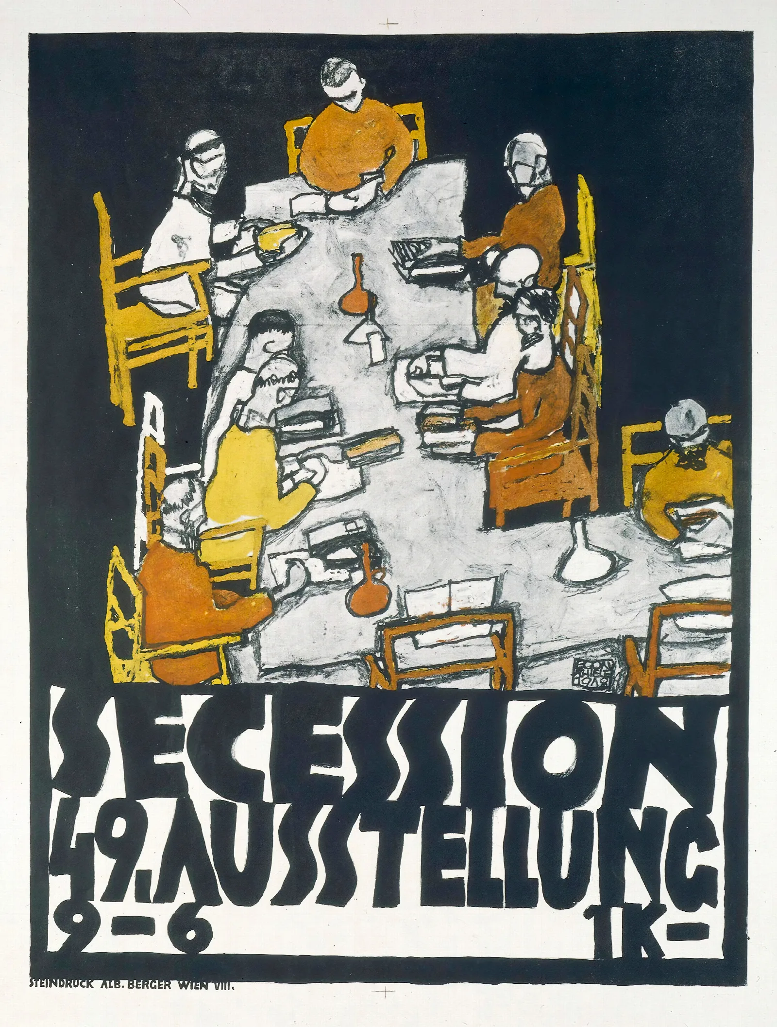 Secession 49 Ausstellung Wall Art by Egon Schiele - Canvas Print