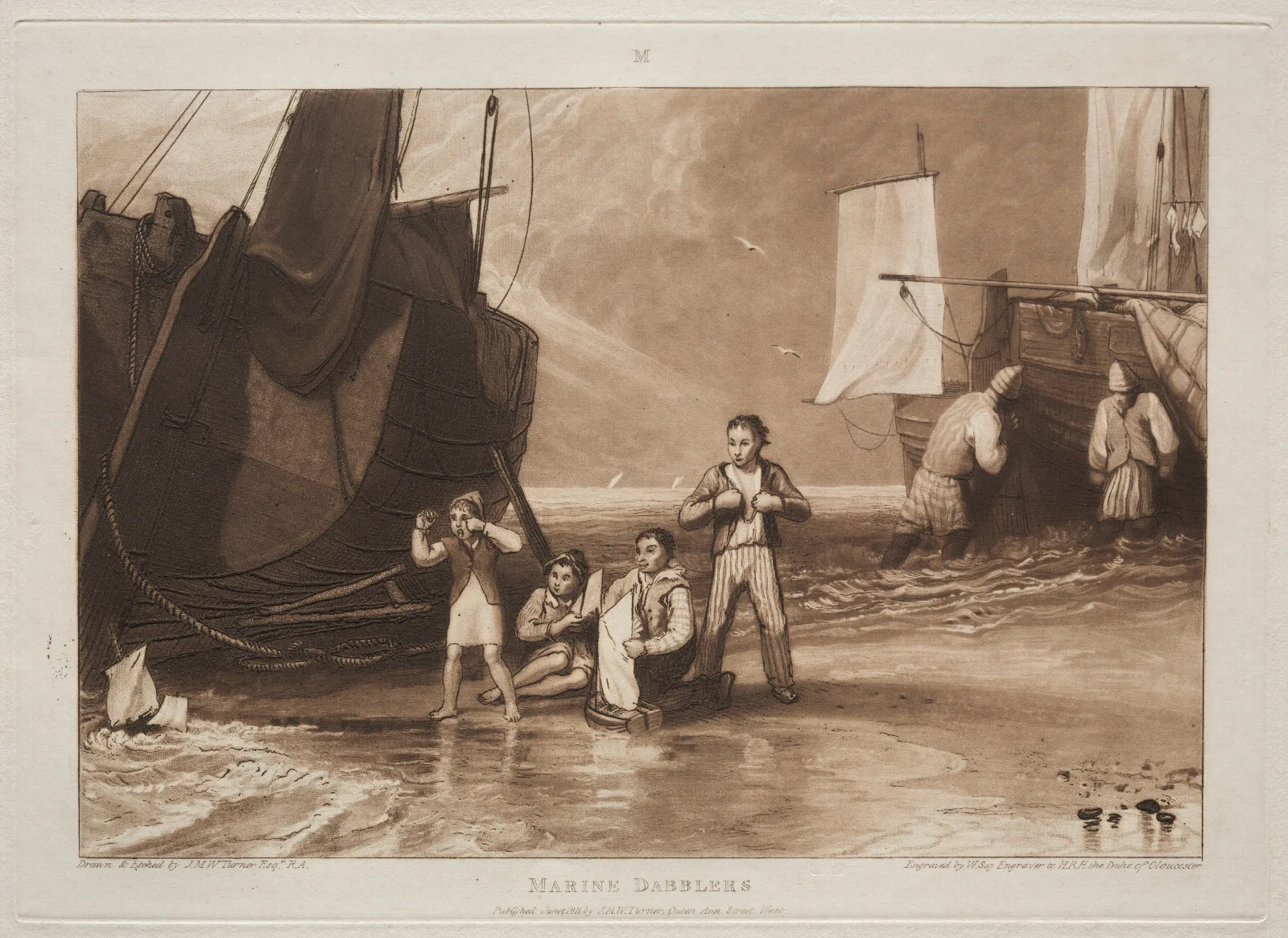 Marine Dabblers Wall Art by Joseph Mallord William Turner - Canvas Print