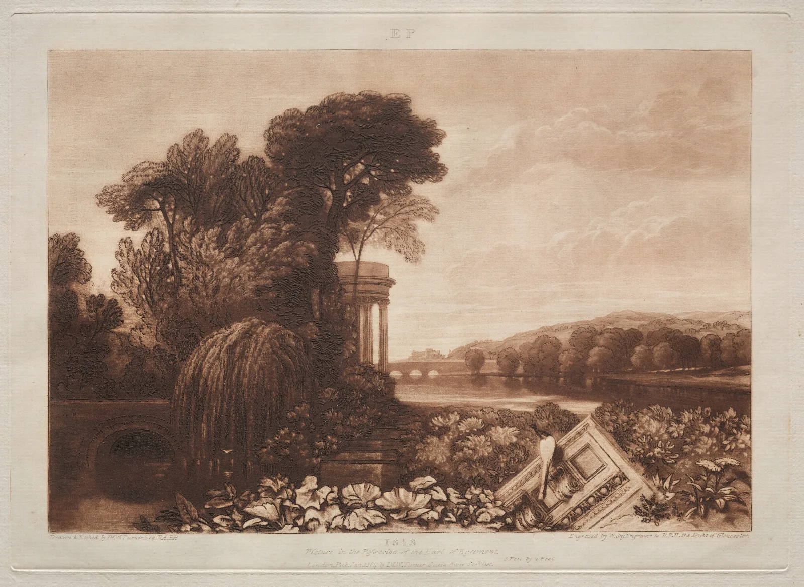 Temple Of Isis Wall Art by Joseph Mallord William Turner - Canvas Print