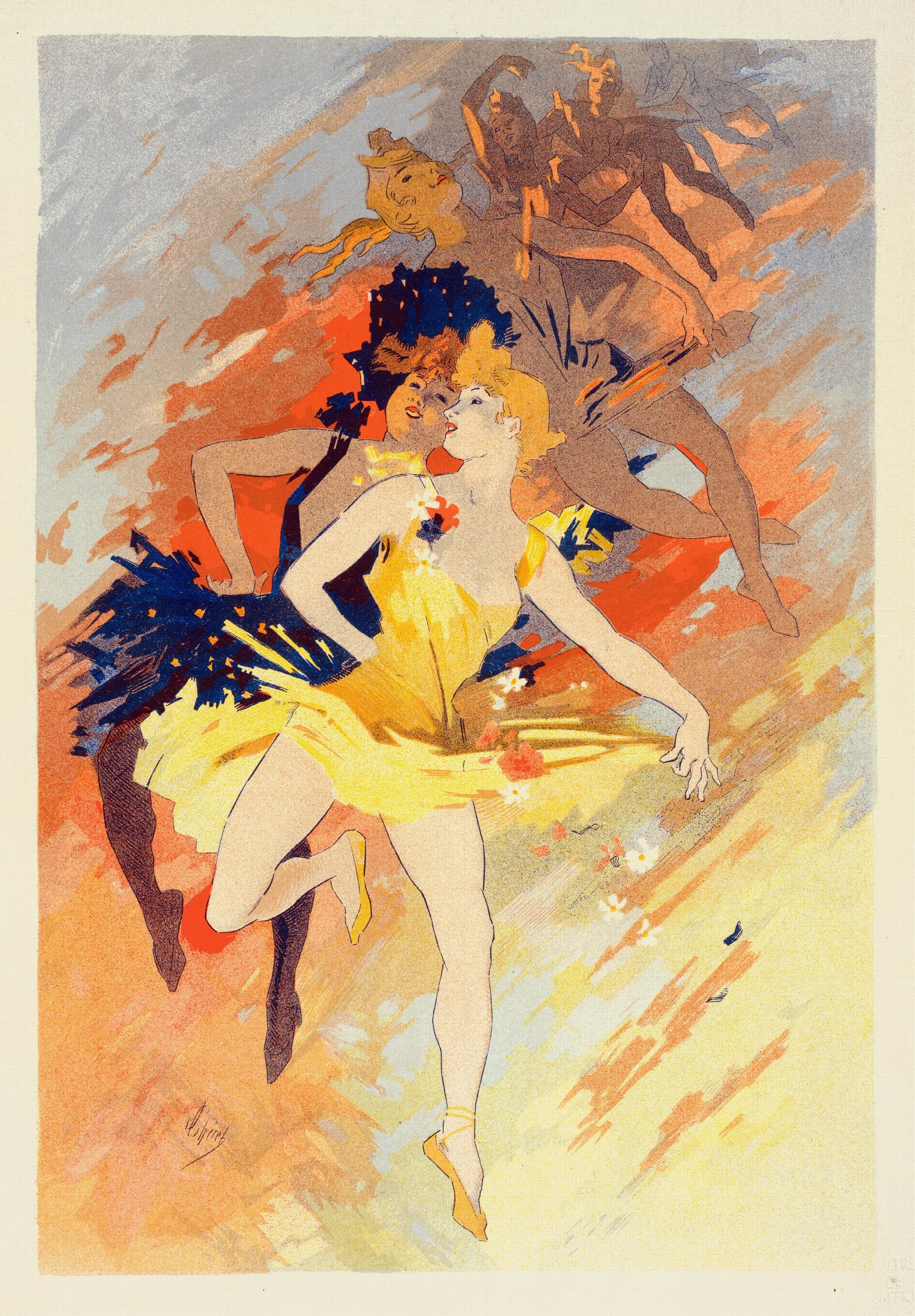 La Danse Wall Art by Jules Chéret - Canvas Print