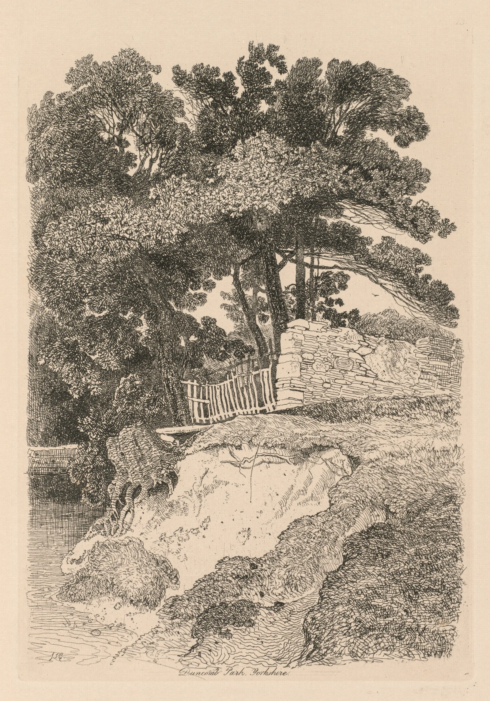 Duncomb Park Yorkshire No 5 Wall Art by John Sell Cotman - Canvas Print