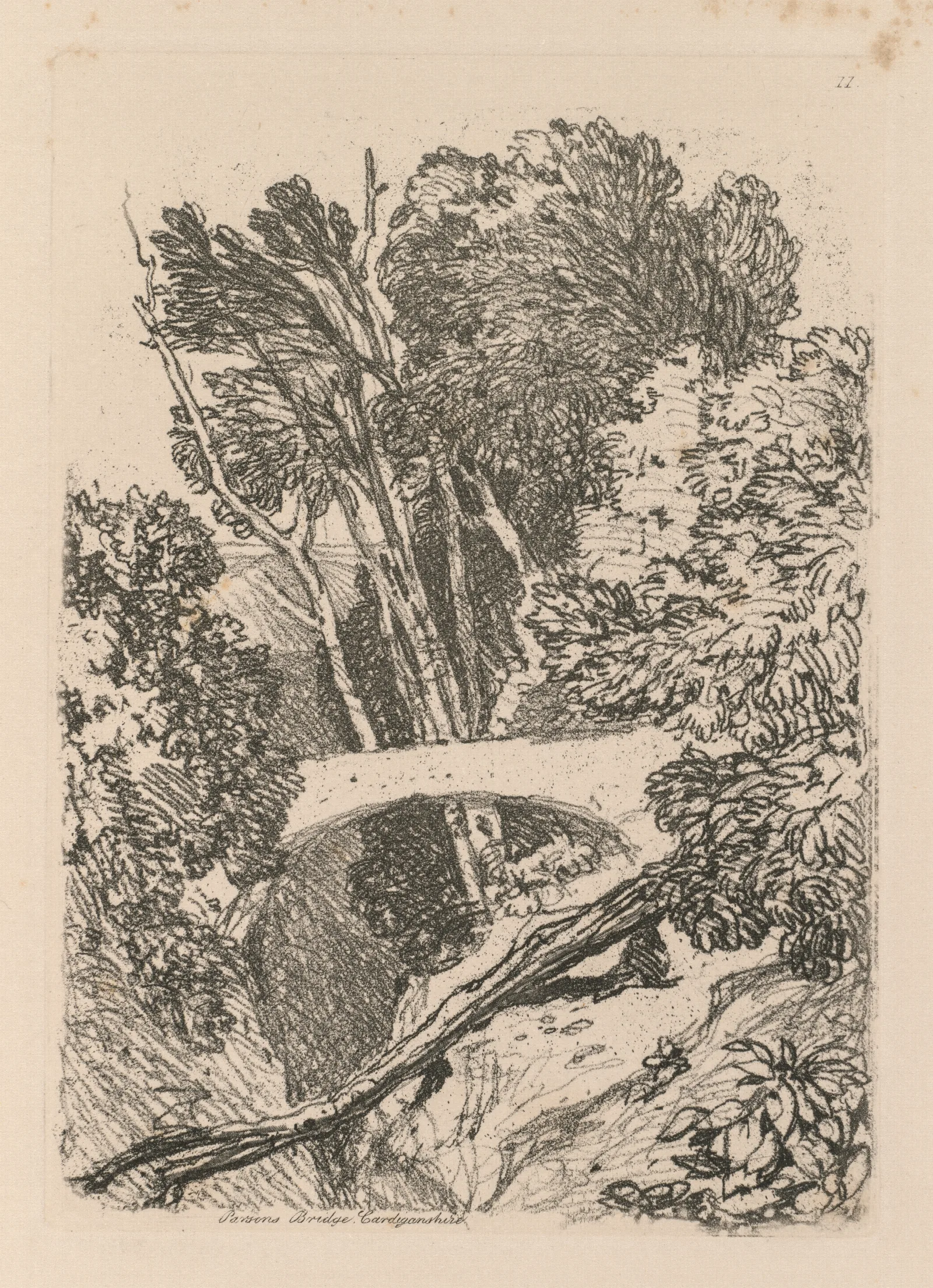 Parsons Bridge Cardingshire Wall Art by John Sell Cotman - Canvas Print