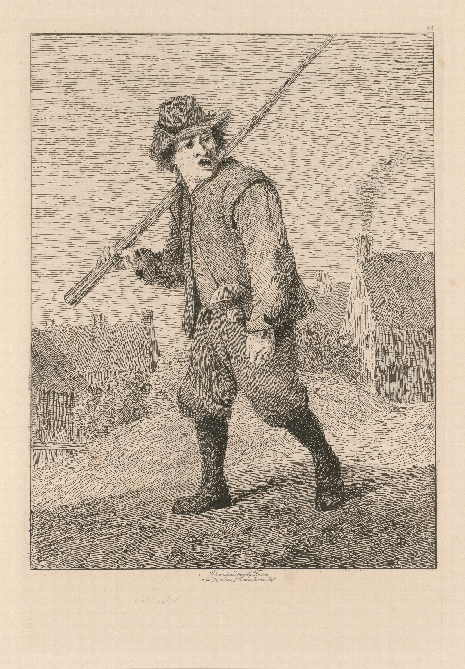 Sketch After Teniers Wall Art by John Sell Cotman - Canvas Print
