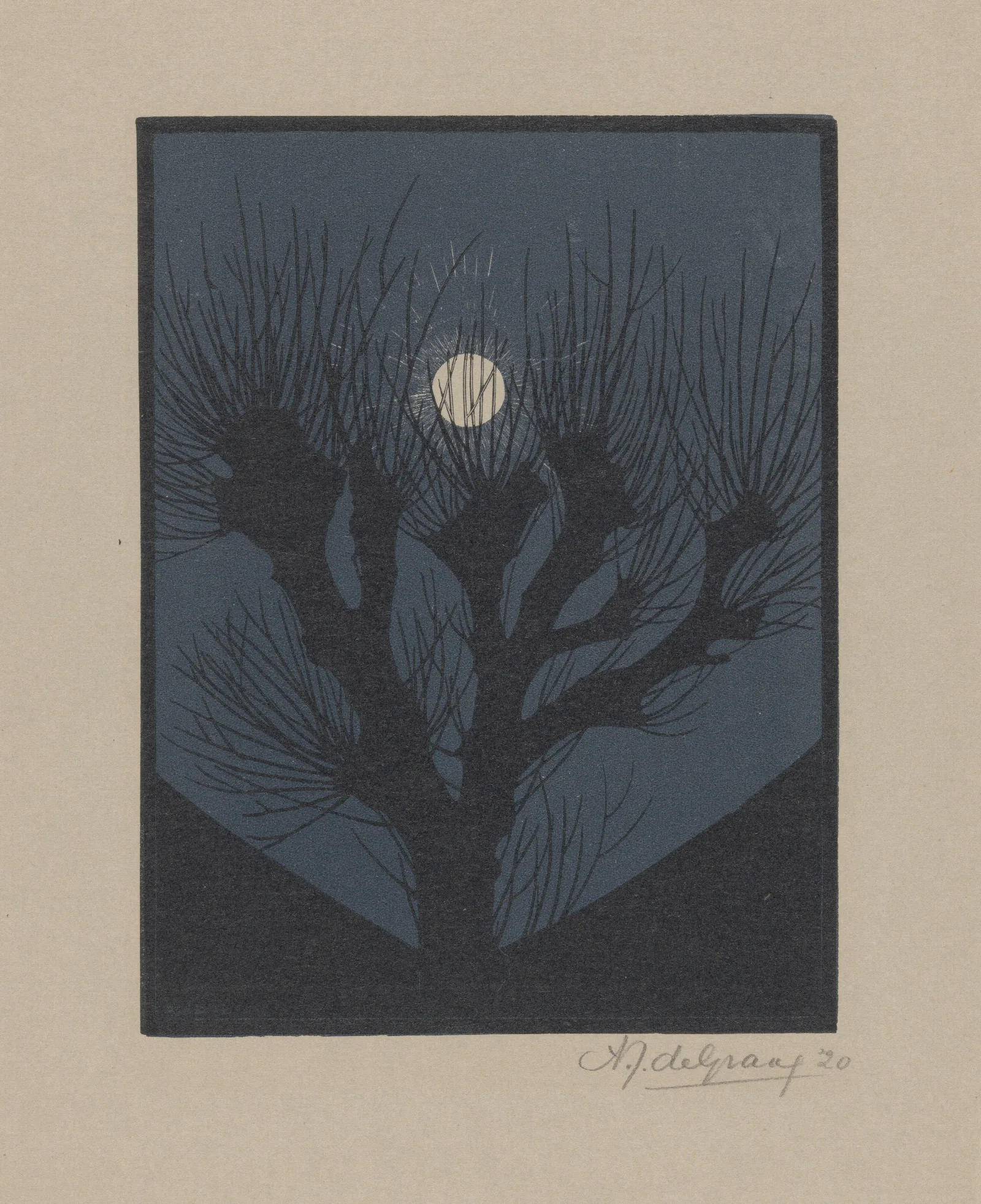Moonlit Night 2 Wall Art by Julie de Graag - Canvas Print