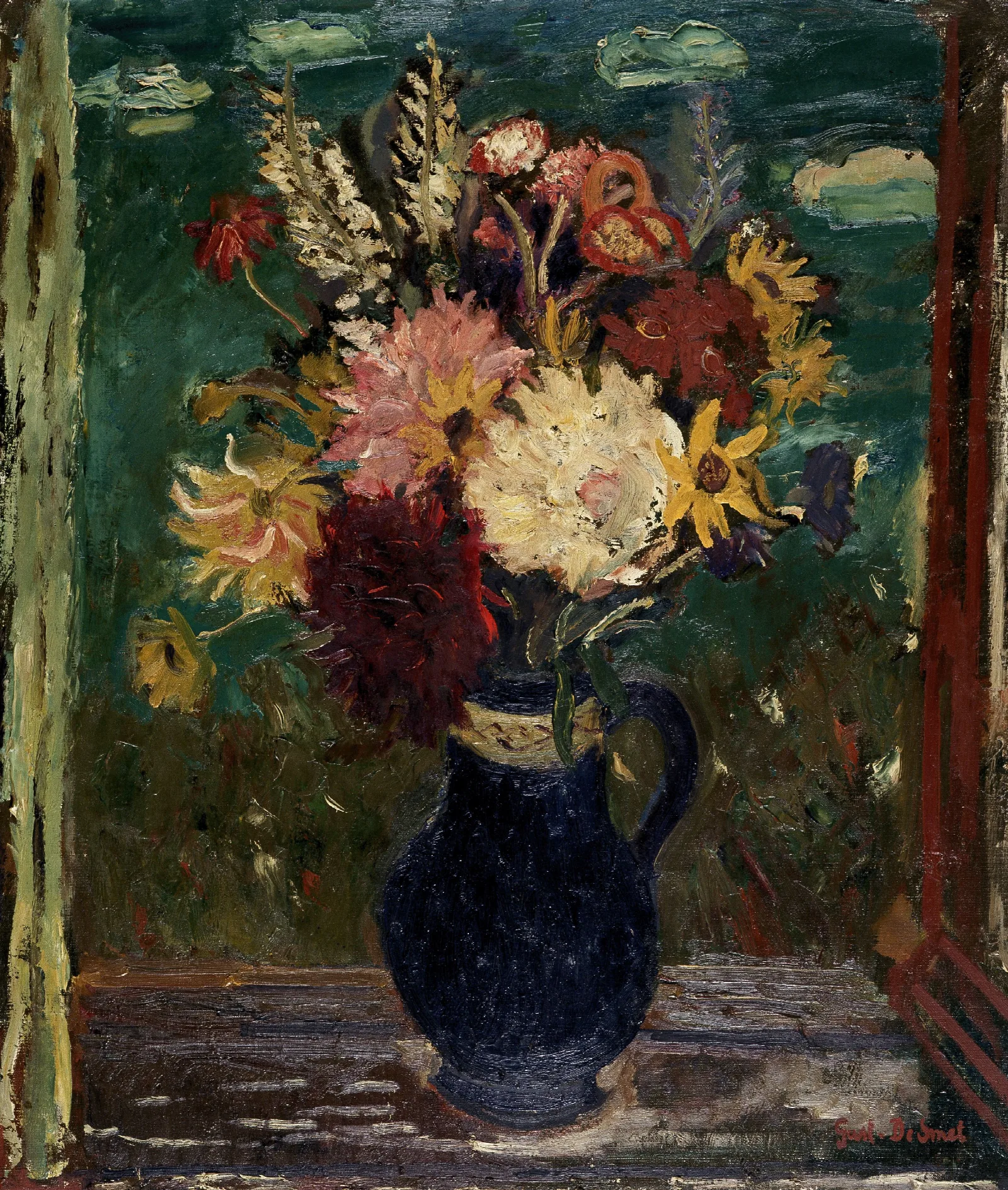 Flowers In A Vase 24 Wall Art by Gustave De Smet - Canvas Print