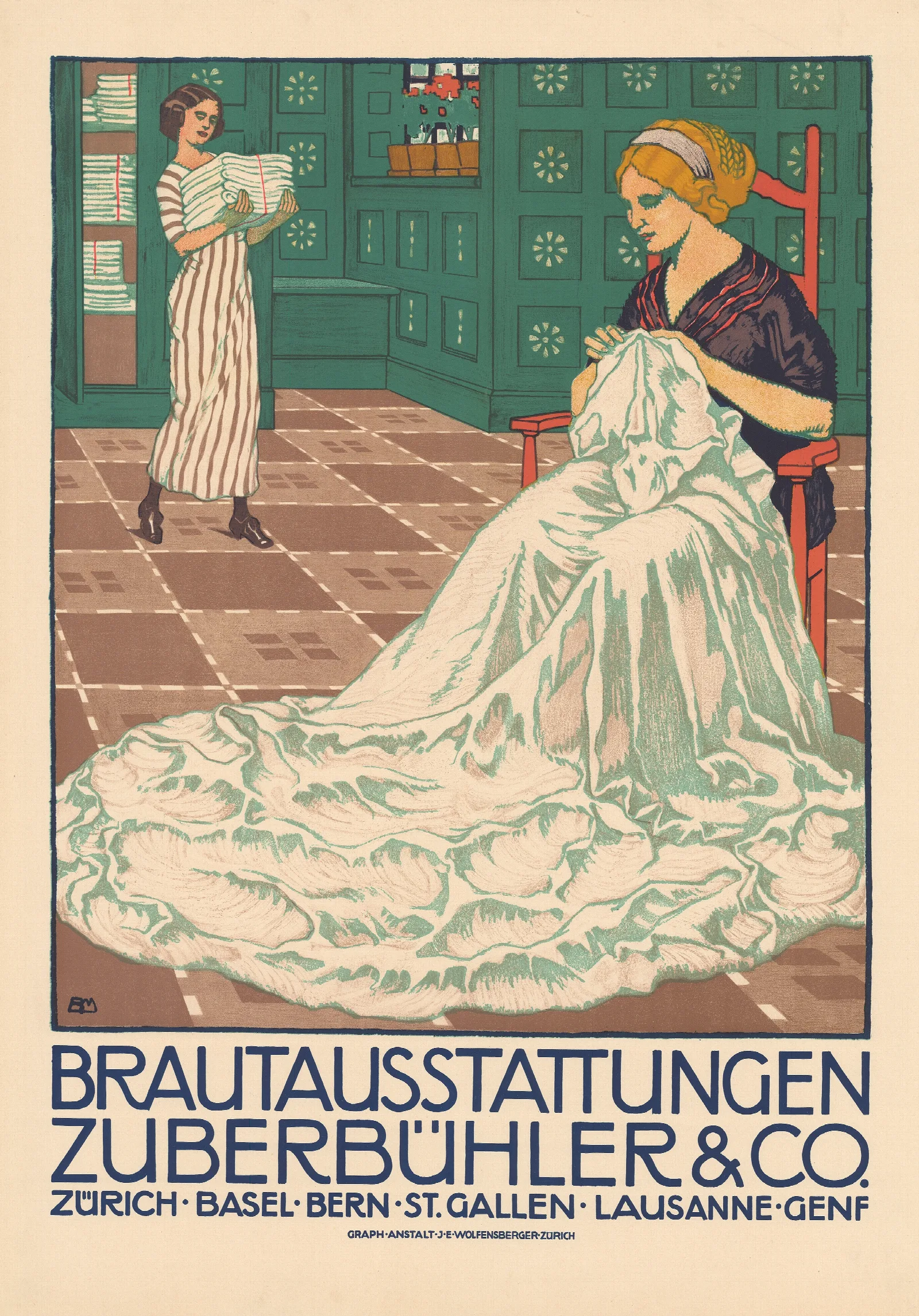 Brautausstattungen Zuberbuhler Co Wall Art by Burkhard Mangold - Canvas Print