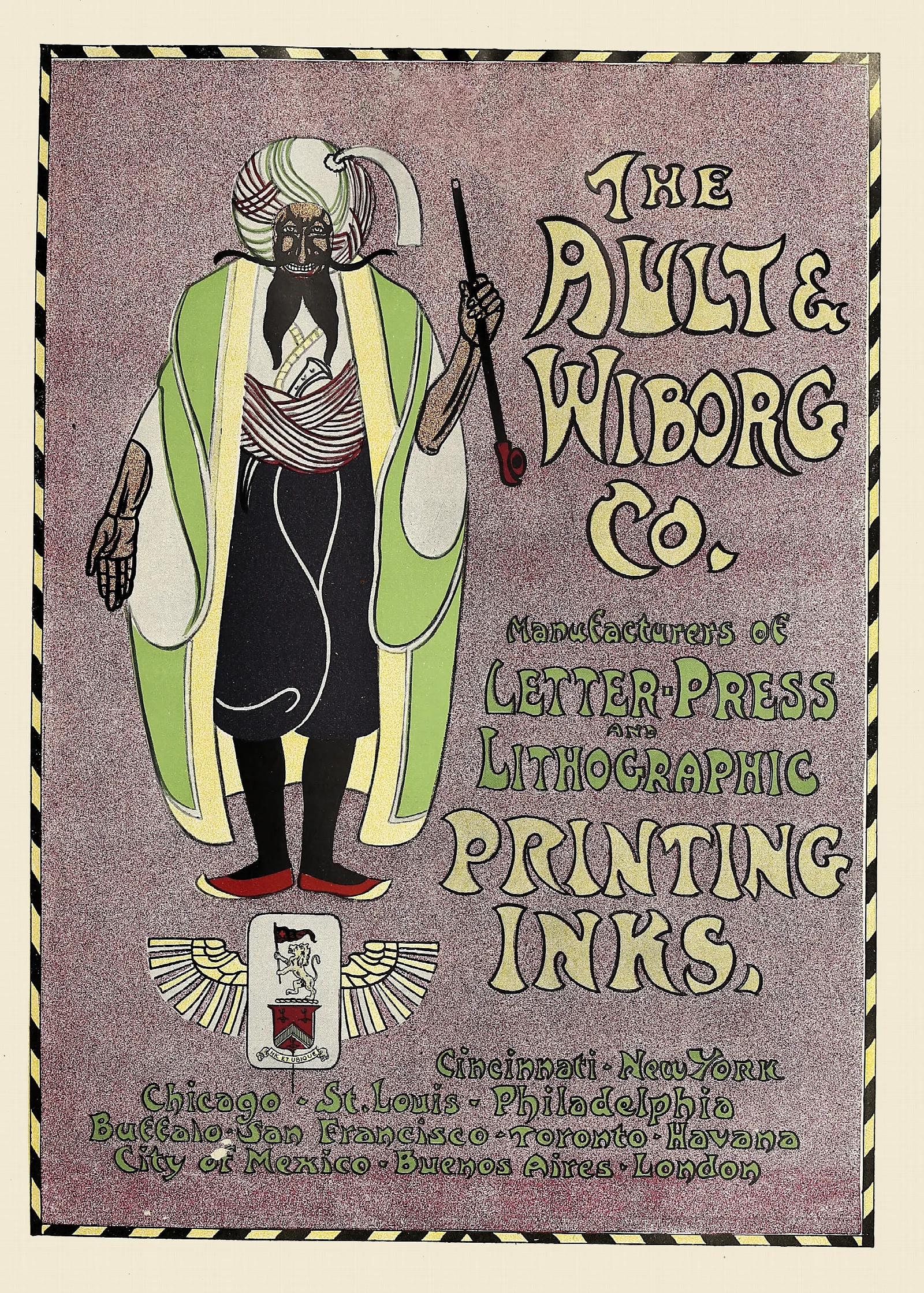 Ault And Wiborg Ad 070 Wall Art by Will Bradley - Canvas Print