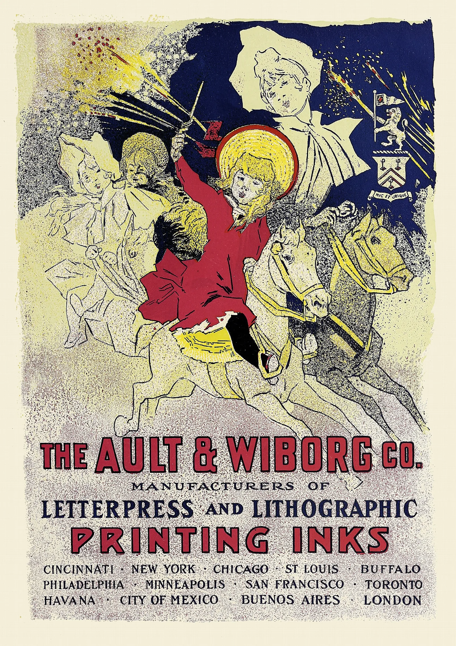 Ault And Wiborg Ad 082 Wall Art by Will Bradley - Canvas Print