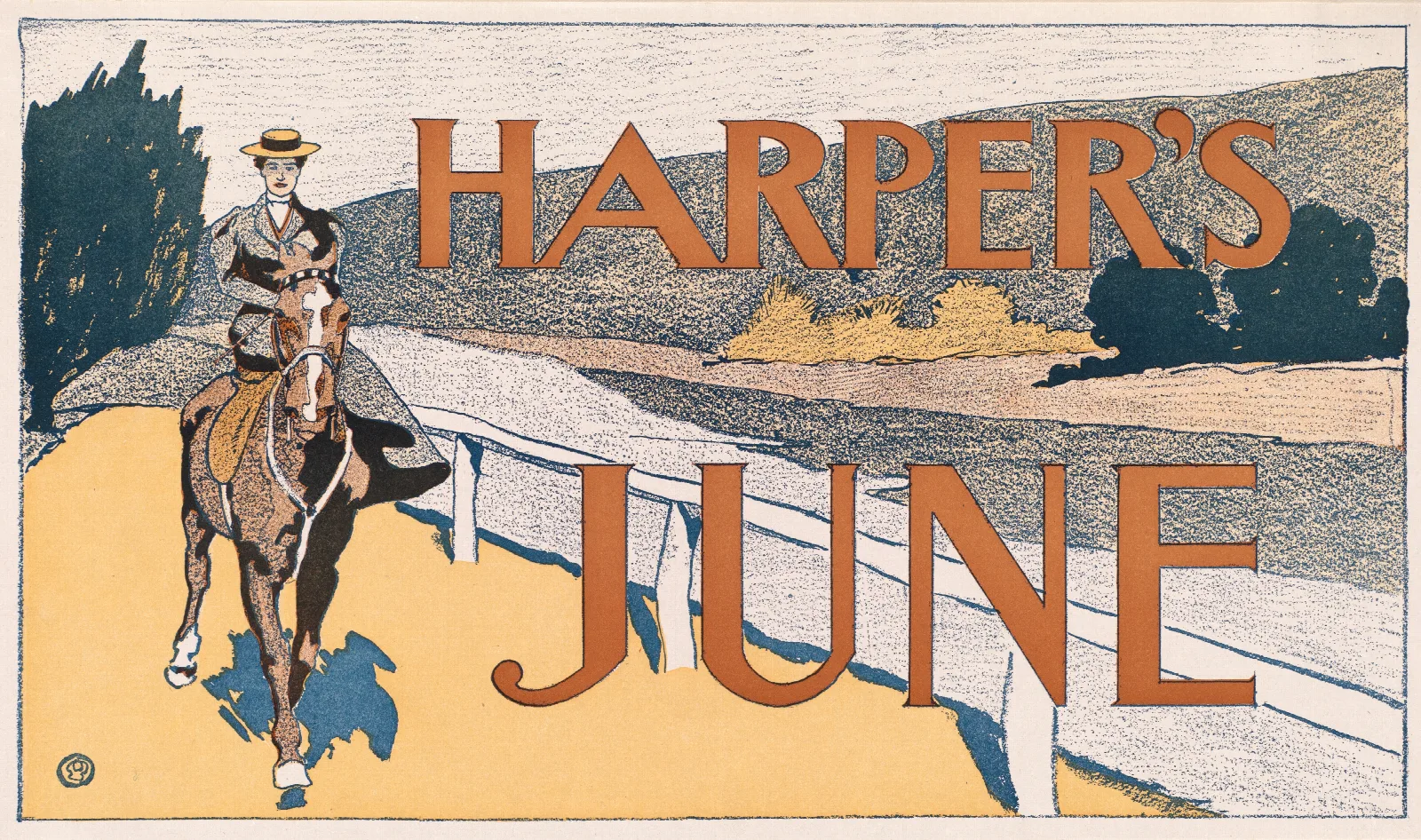 Harpers June 6 Wall Art by Edward Penfield - Canvas Print