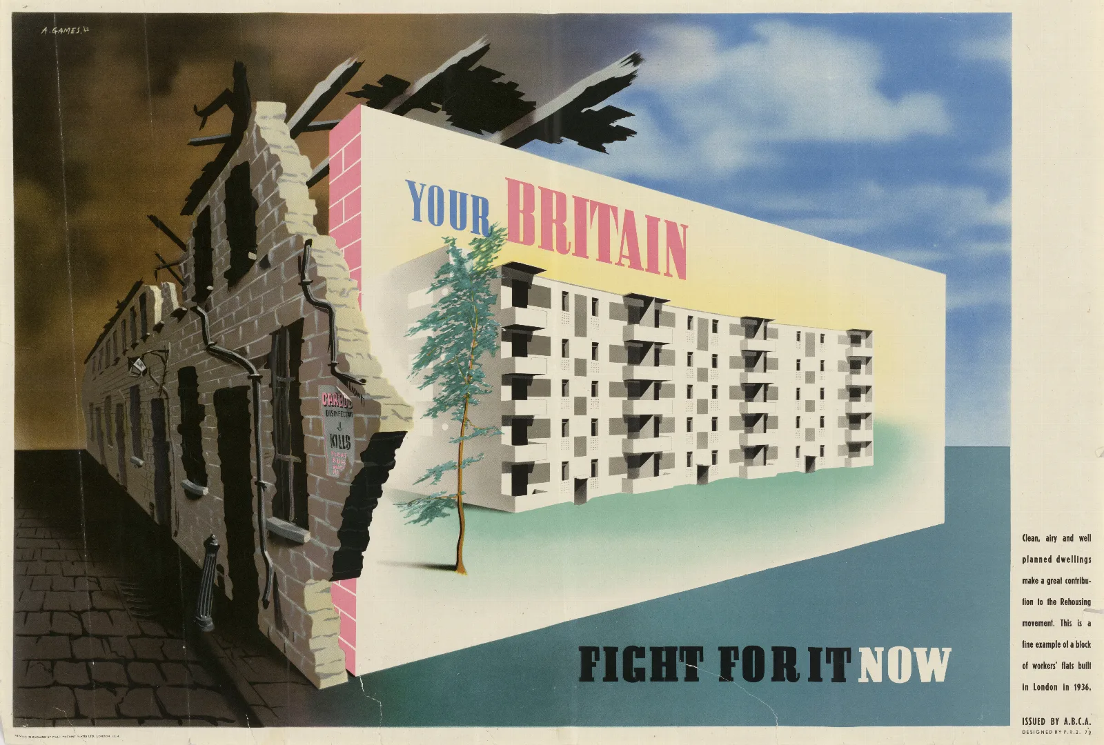 Your Britain Fight For It Now Wall Art by Abram Games - Canvas Print