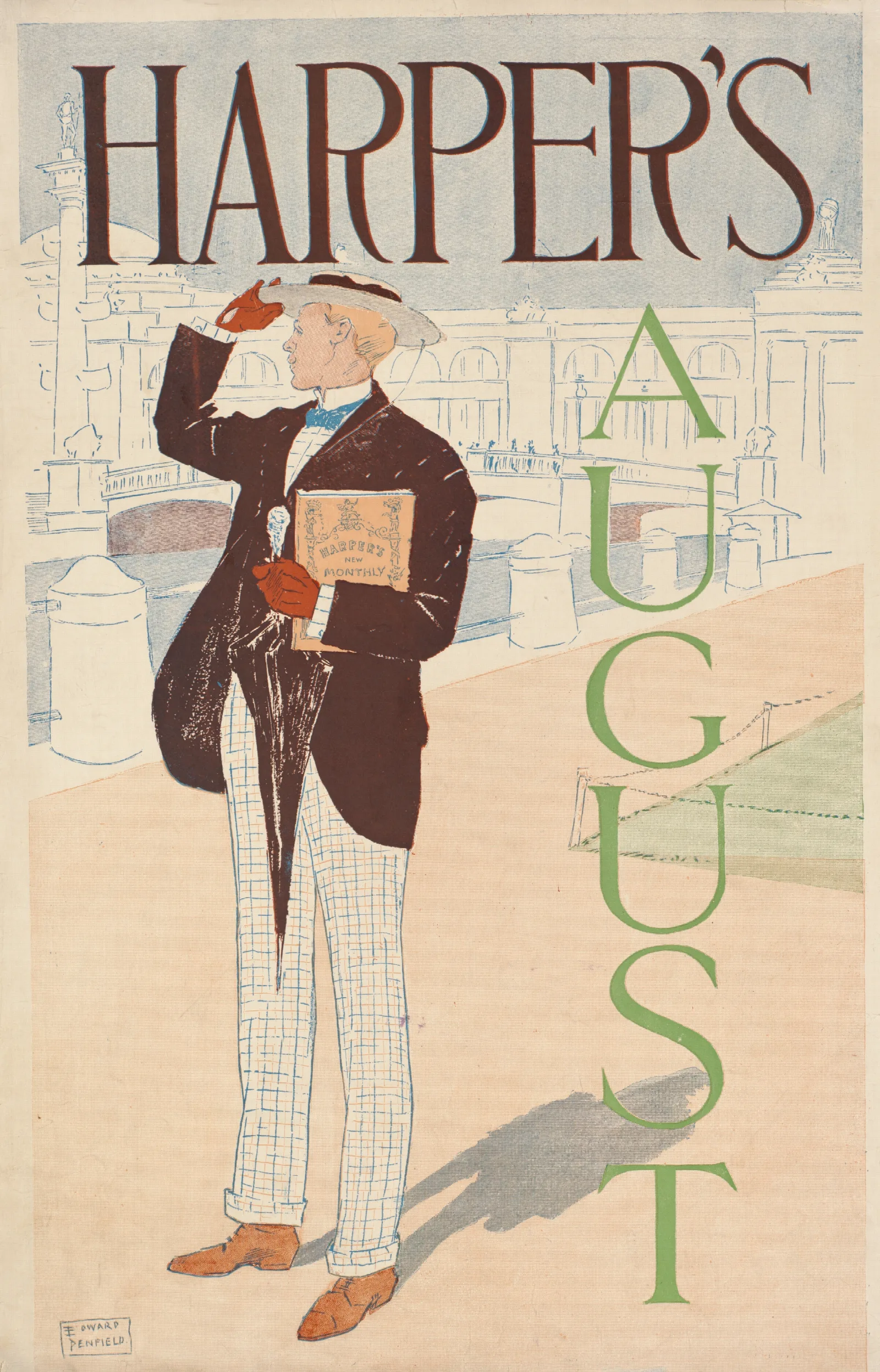 Harpers August 5 Wall Art by Edward Penfield - Canvas Print