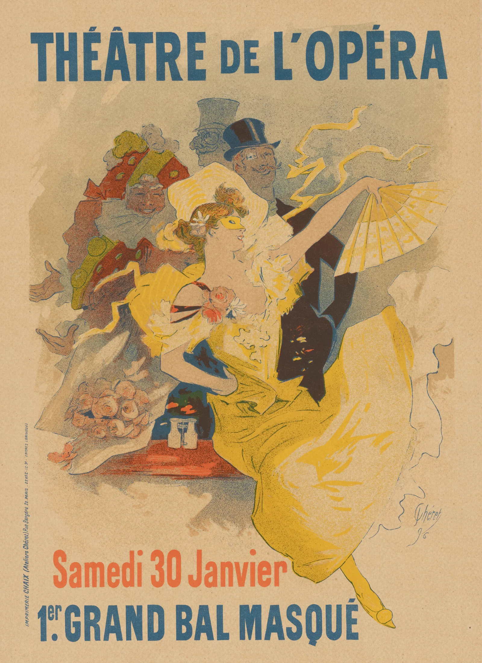 Theatre De Lopera 2 Wall Art by Jules Chéret - Canvas Print