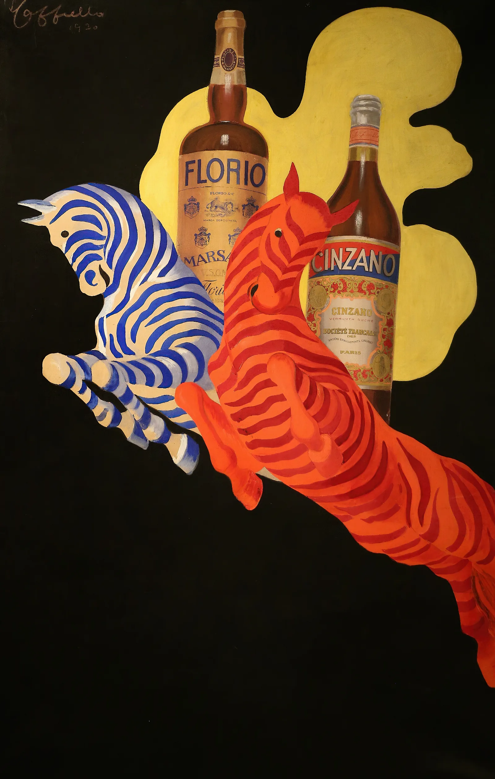 Poster Per Florio Cinzano by Leonetto Cappiello - Canvas Print
