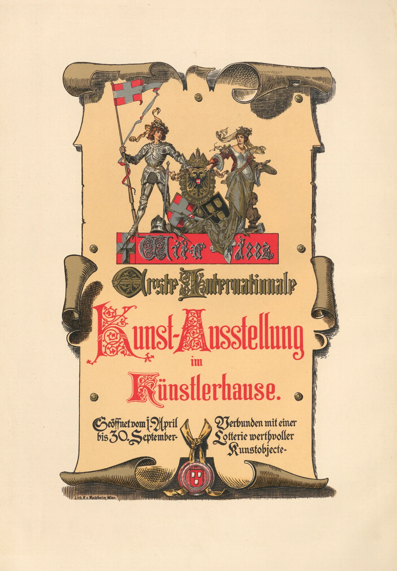 Erste Internationale Kunstausstellung Im Kunstlerhause Wien 1882 Wall Art by Hans Makart - Canvas Print
