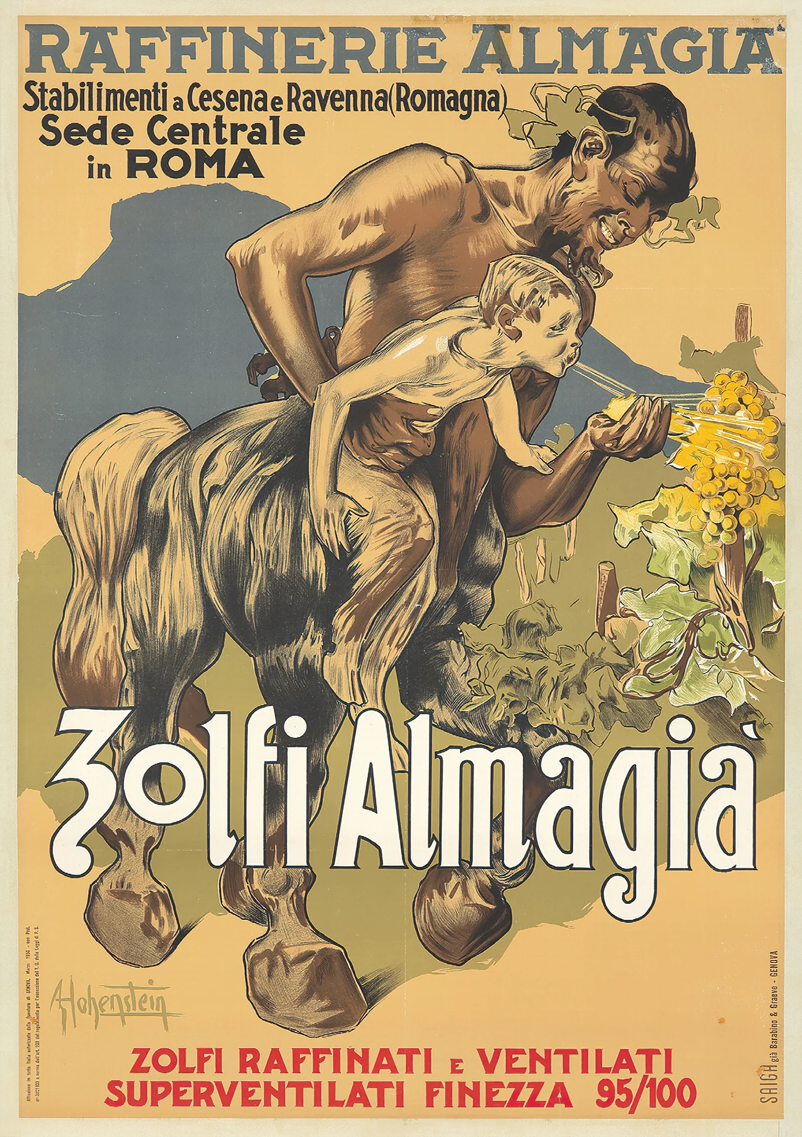 Zolfi Almagia Wall Art by Adolfo Hohenstein - Canvas Print