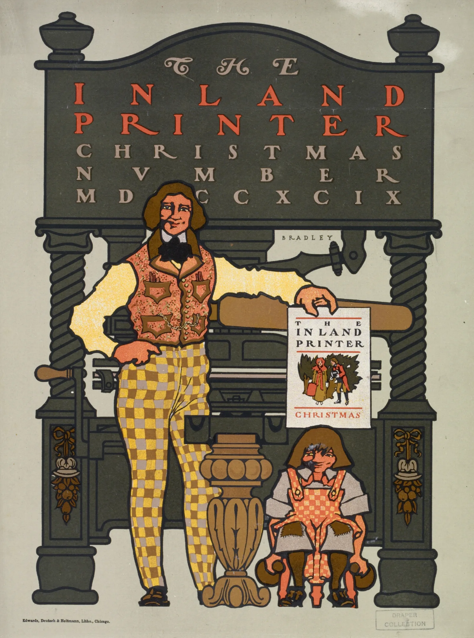 The Inland Printer Christmas Number Mdccxcix by Will Bradley - Canvas Print