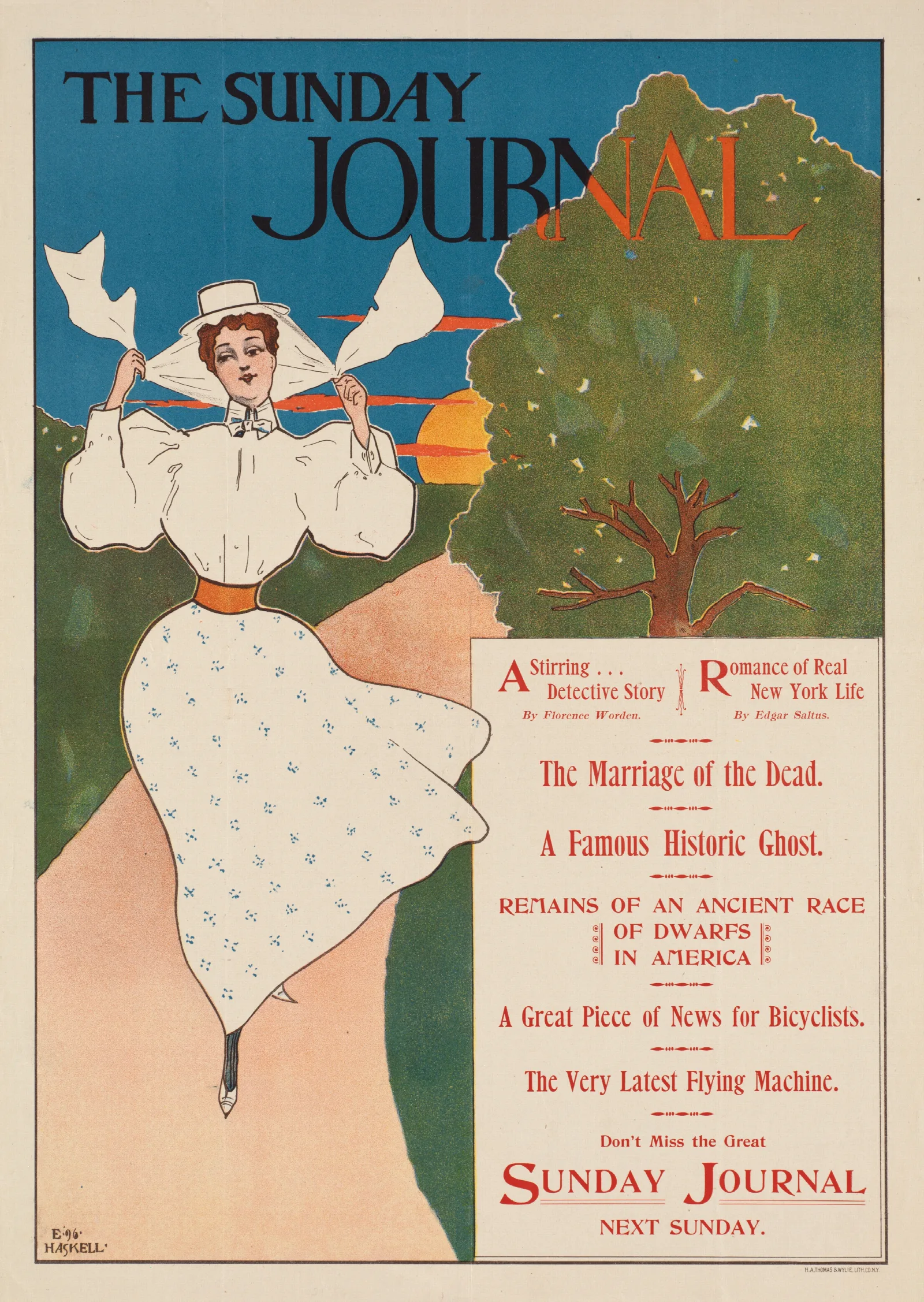 The Sunday Journal 2 Wall Art by Ernest Haskell - Canvas Print