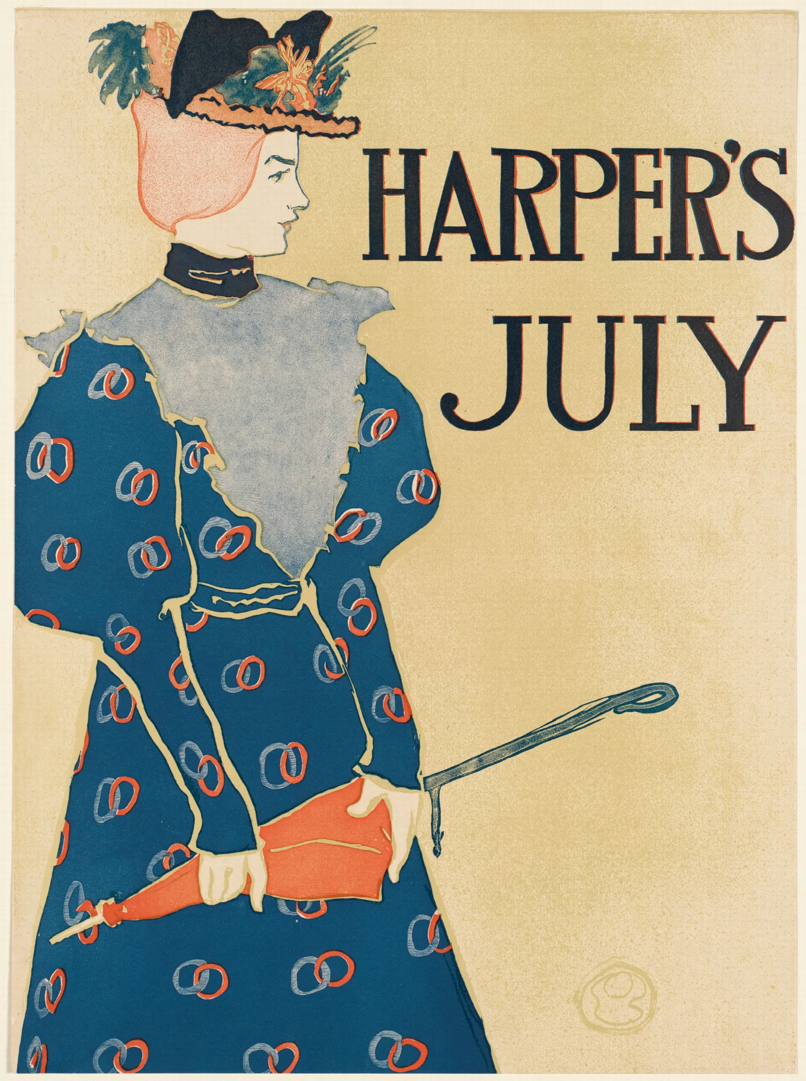 Harpers July 2 Wall Art by Edward Penfield - Canvas Print