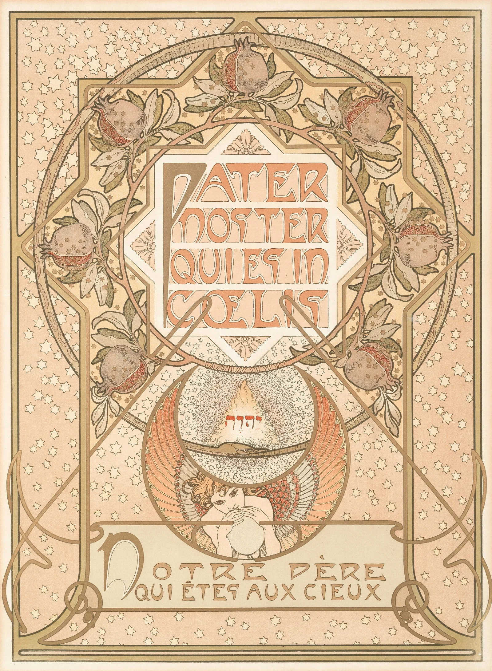 Pater Noster Wall Art by Alphonse Mucha - Canvas Print