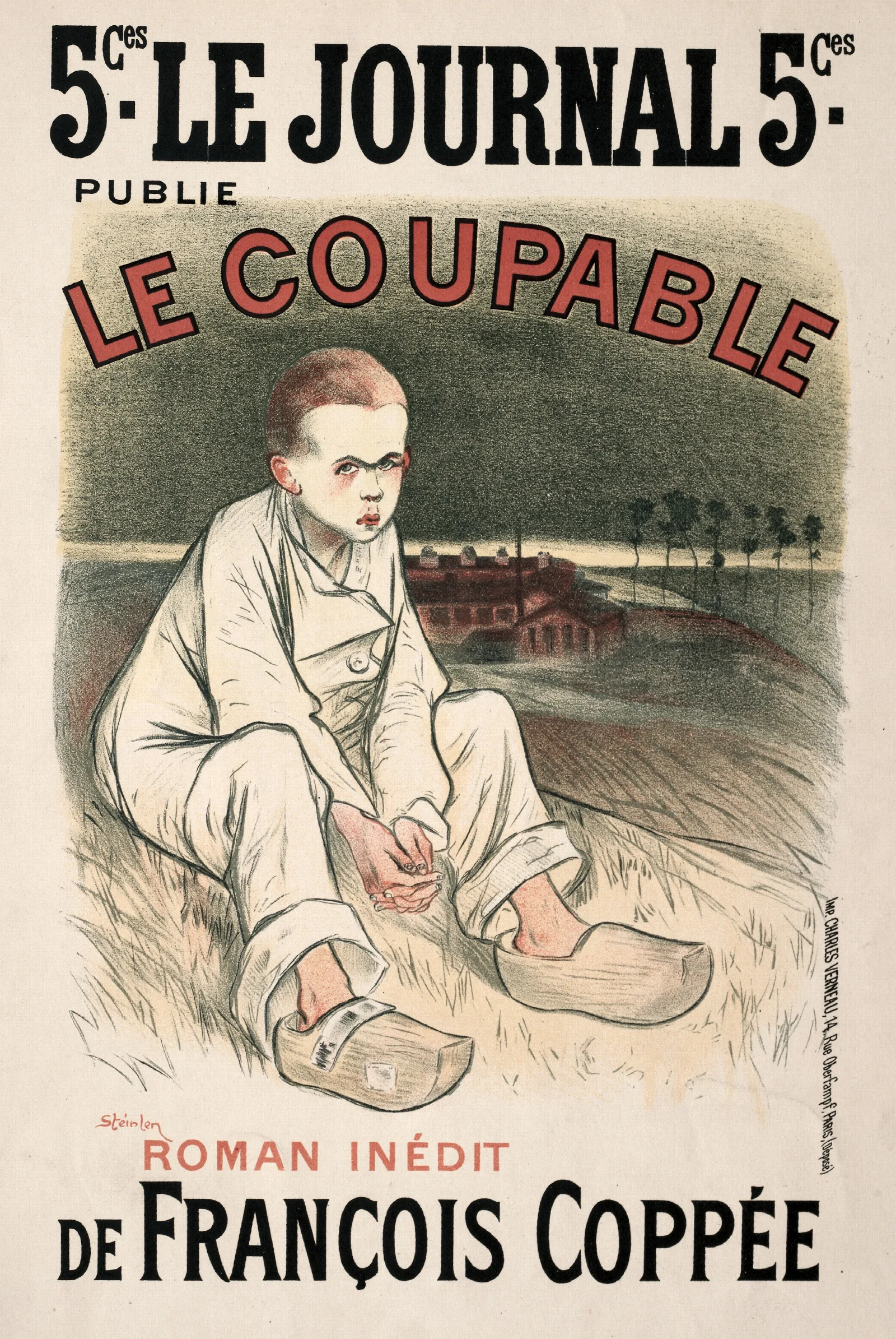 The Culprit Wall Art by Théophile Alexandre Steinlen - Canvas Print