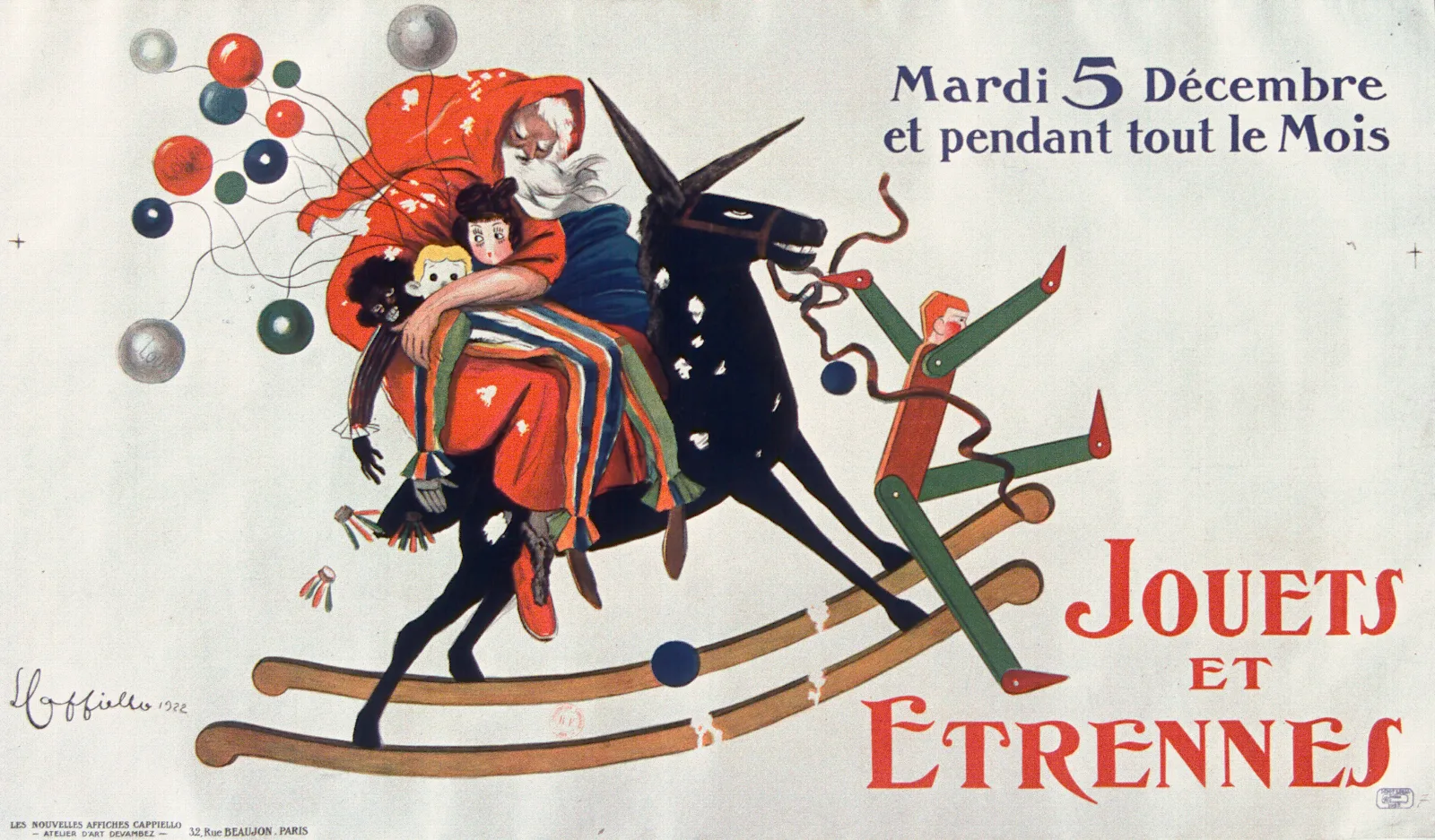 Jouets Et Etrennes Wall Art by Leonetto Cappiello - Canvas Print