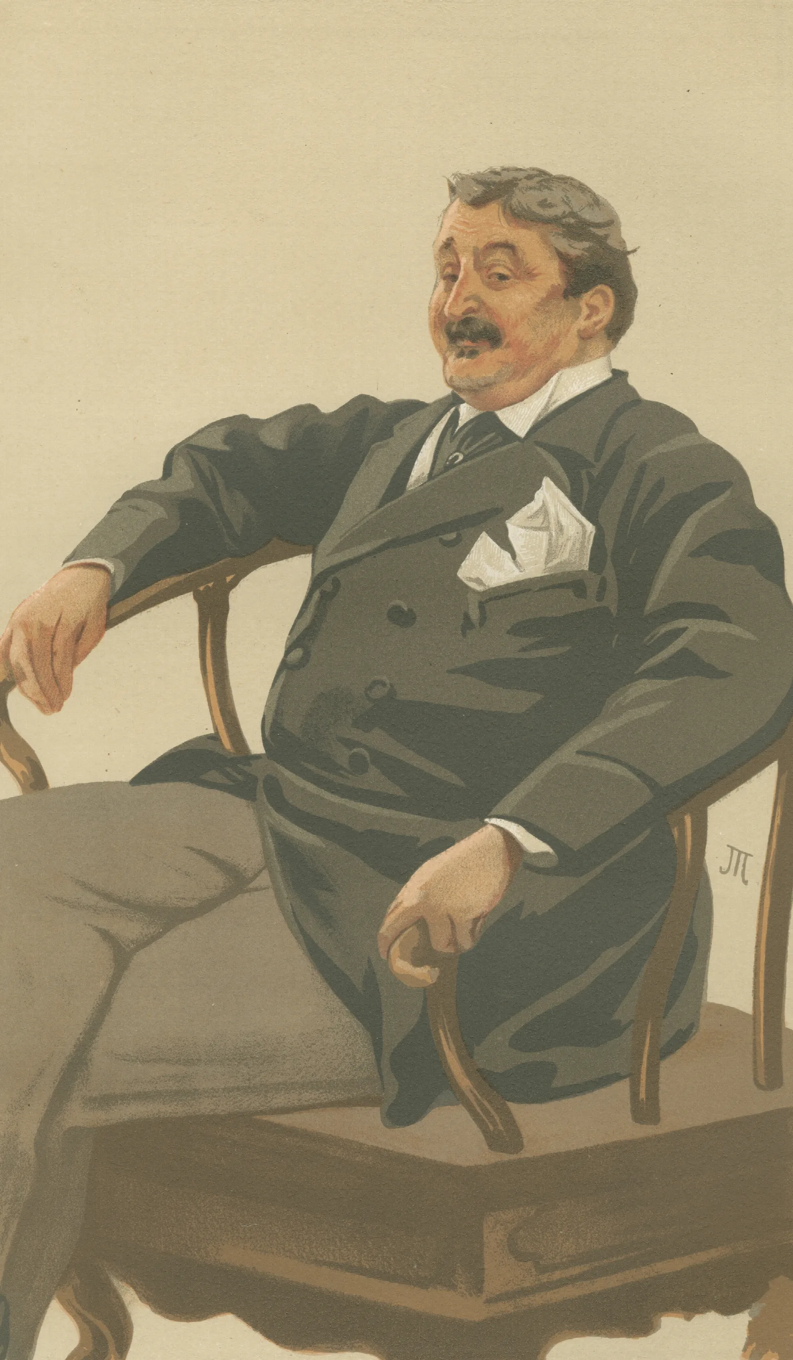 Vanity Fair Military And Navy The Queens Landlord Colonel James Farquharson Of Invercauld August 26 1876 Wall Art by James Tissot - Canvas Print
