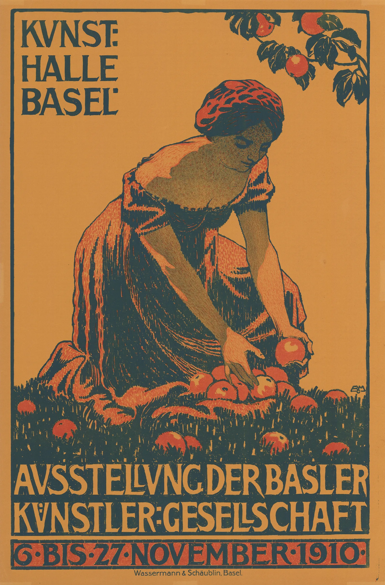 Kunsthalle Basel Ausstellung Der Basler Kunstler Gesellschaft Wall Art by Burkhard Mangold - Canvas Print