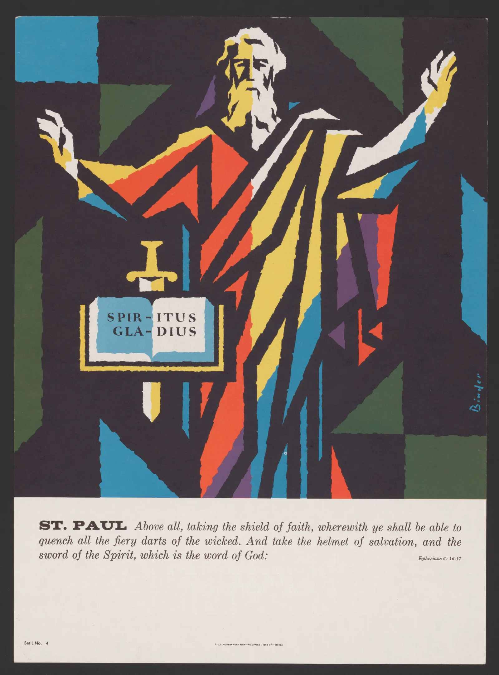 St Paul 2 Wall Art by Joseph Binder - Canvas Print
