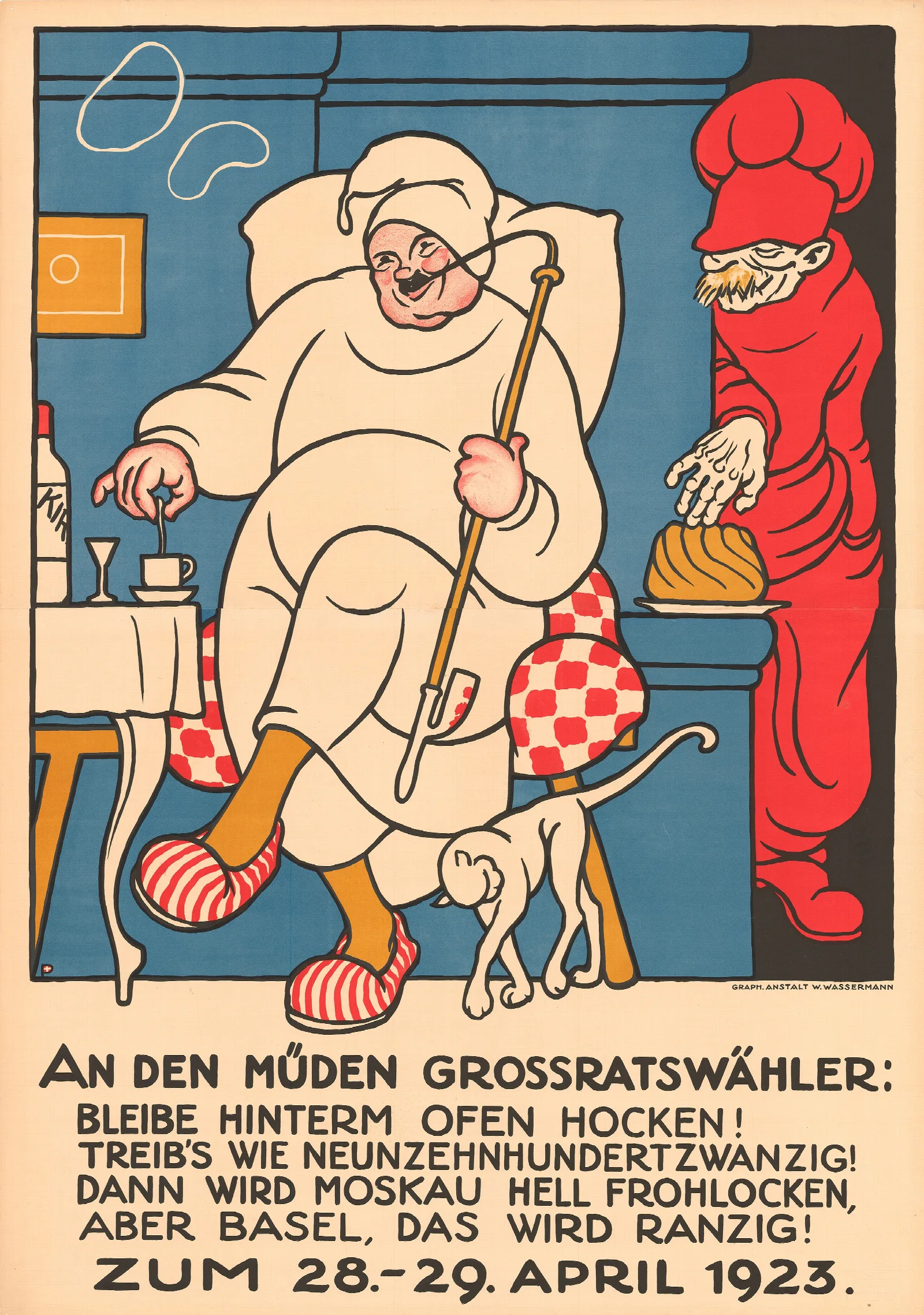 An Den Muden Grossratswahler Wall Art by Otto Plattner - Canvas Print