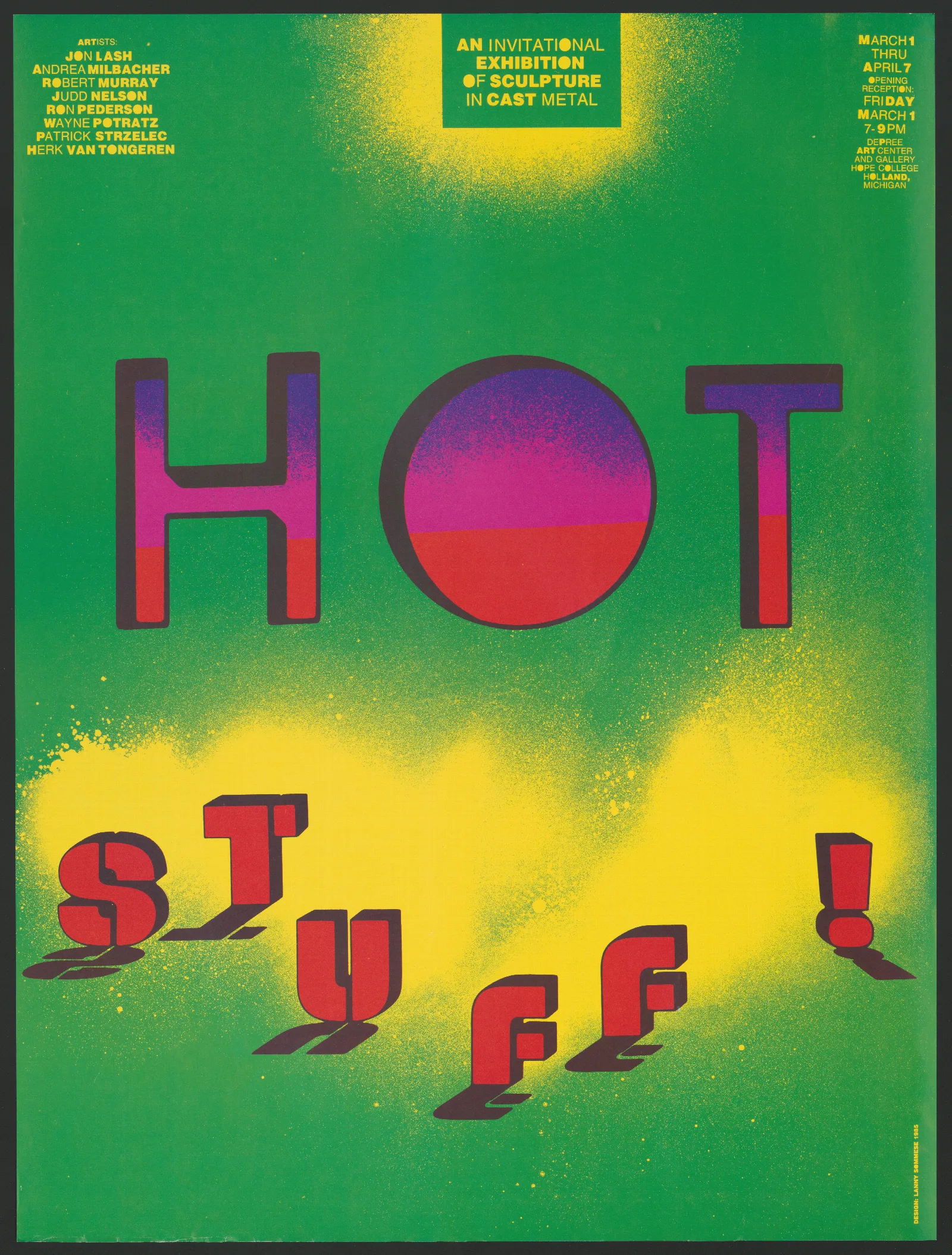 Hot Stuff An Invitational Exhibition Of Sculpture In Cast Metal Wall Art by Lanny Sommese - Canvas Print