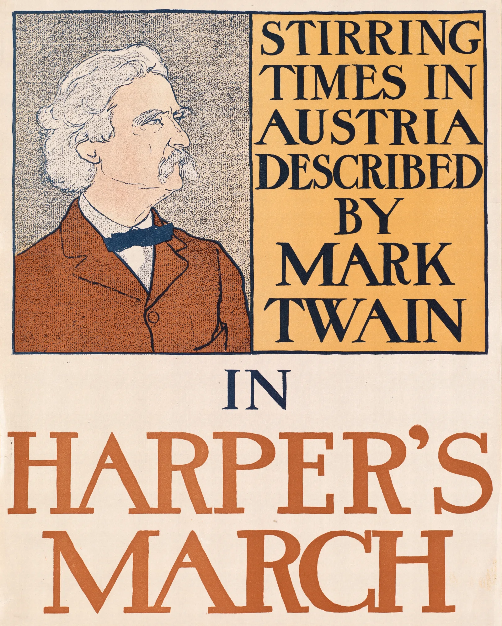Stirring Times In Austria Described By Mark Twain In Harpers March Wall Art by Edward Penfield - Canvas Print