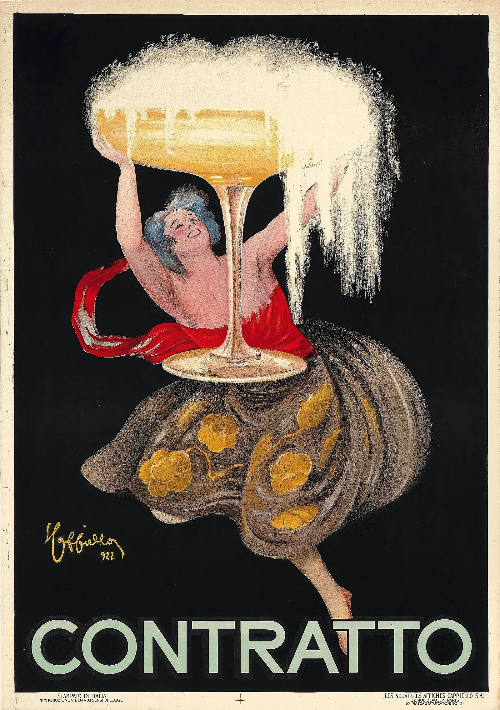 Contratto Wall Art by Leonetto Cappiello - Canvas Print